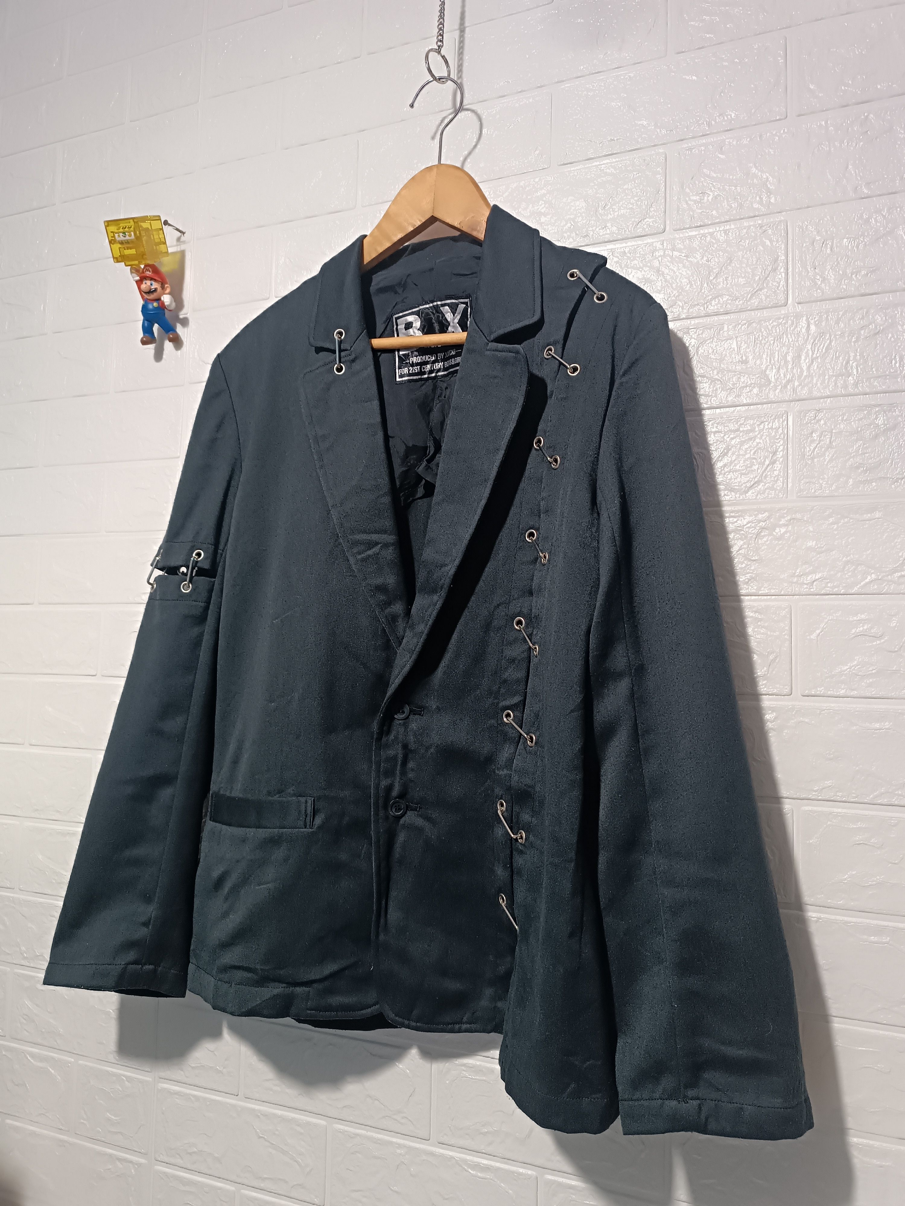 Seditionaries Black Bondage Blazer Mad Punk Suit Jacket Size US L / EU 52-54 / 3 - 4 Thumbnail