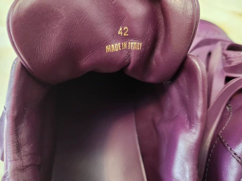 Versace Versace Spaceship shoes purple cowhide Medusa avatar desig Size US 9 / EU 42 - 7 Thumbnail
