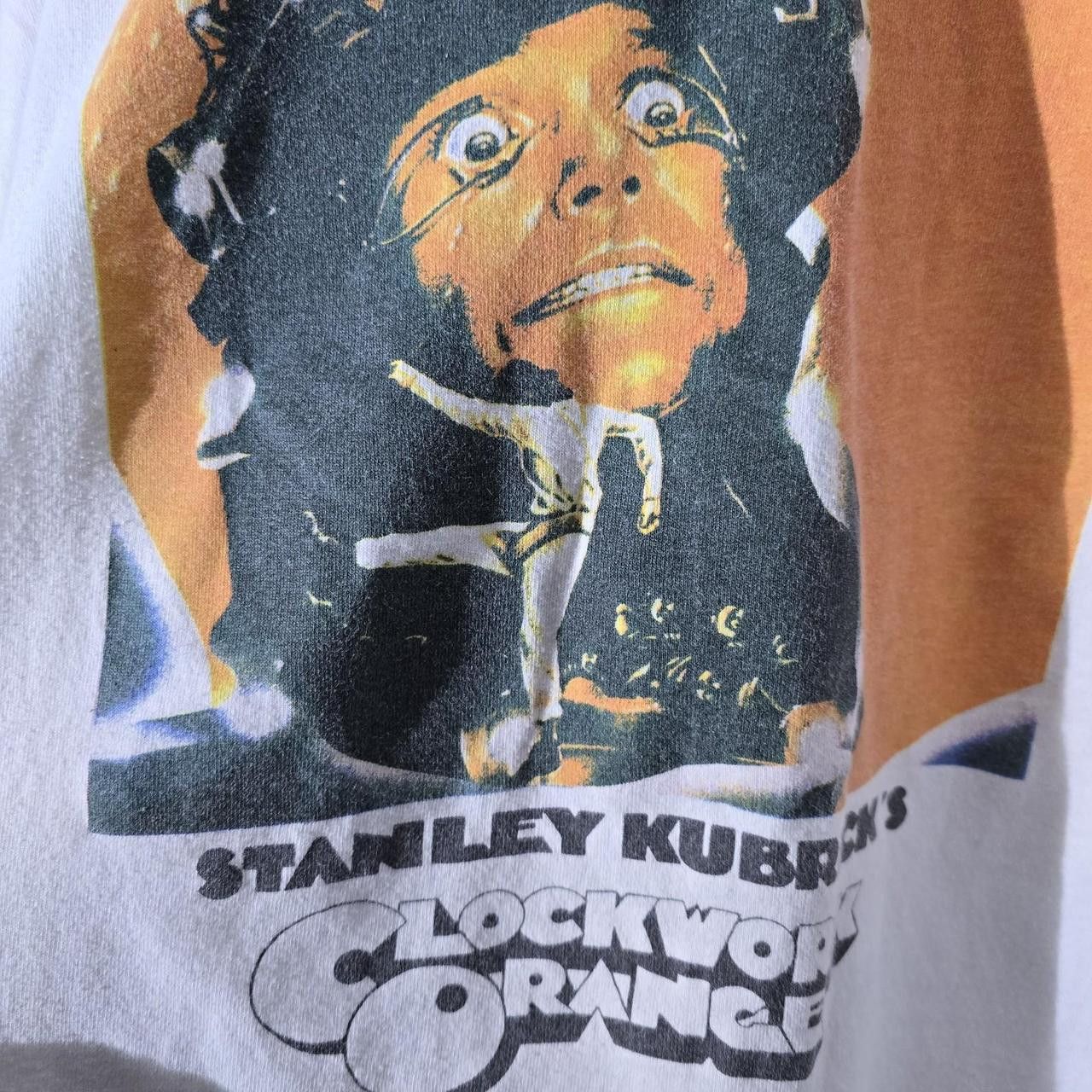 Fruit Of The Loom Vintage 90s A Clockwork Orange Long Sleeve Movie Promo Tee Size US XL / EU 56 / 4 - 4 Thumbnail