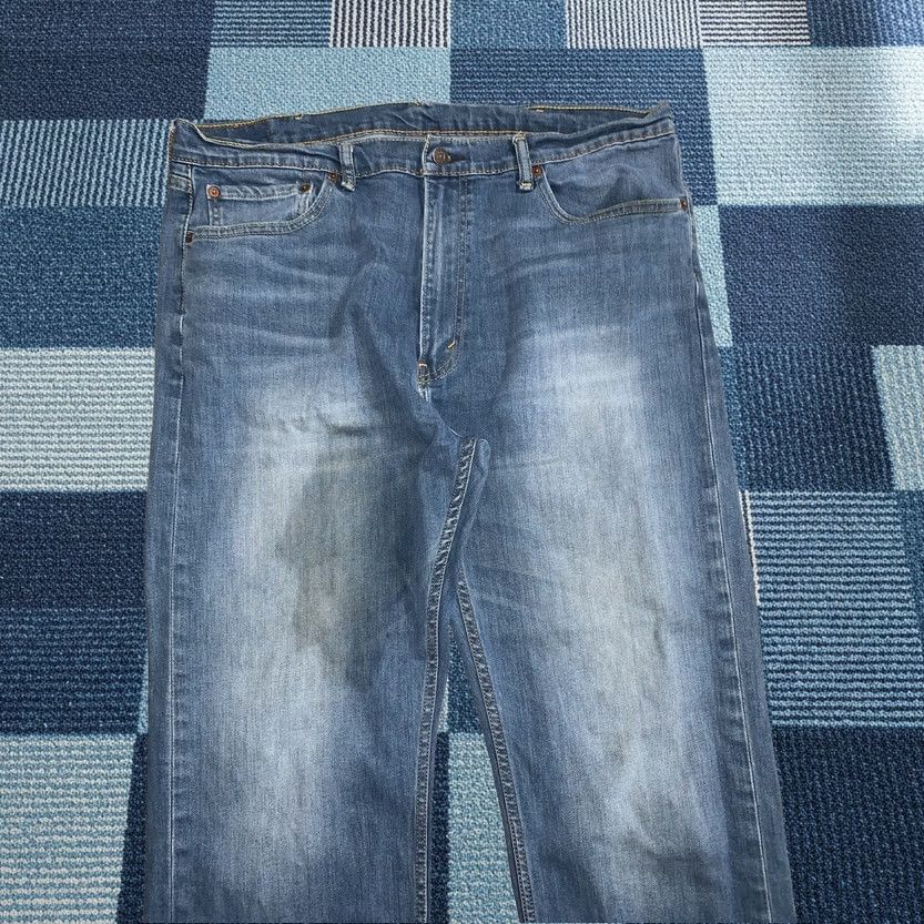 Levi's Levi's 505 Jeans Mens Straight Denim Medium Blue Wash 40x32 Regular Adult Blue Five Pocket Pockets Belt Loops Vintage: No Size US 40 / EU 56 - 1 Thumbnail