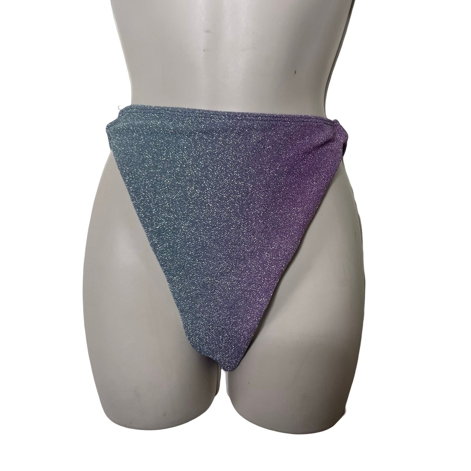 Beach Riot BEACH RIOT Avalon bikini top bottom Metalic Gemstone Ombre S Size ONE SIZE - 4 Thumbnail