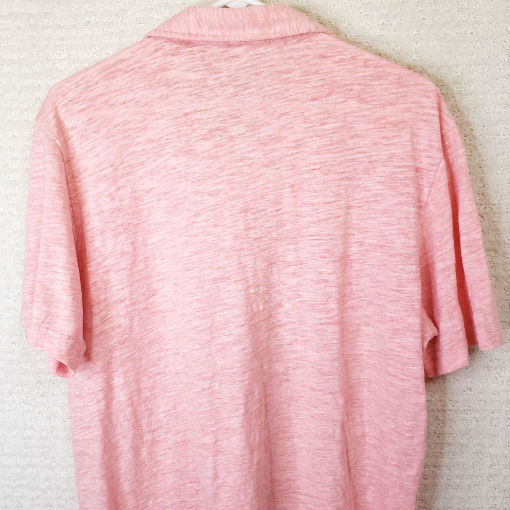 Peter Millar Peter Millar Polo Shirt Men's M Heathered Pink Coral Short Sleeve Golf Casual Boys Mens Womens Size US M / EU 48-50 / 2 - 7 Thumbnail