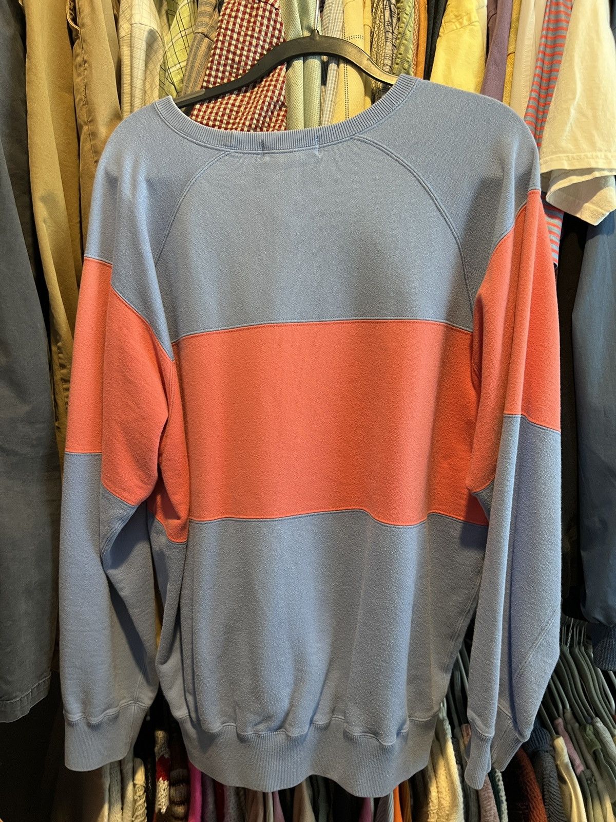 Polo Ralph Lauren Polo Ralph Lauren Blue/Pink Crewneck Size US L / EU 52-54 / 3 - 2 Thumbnail