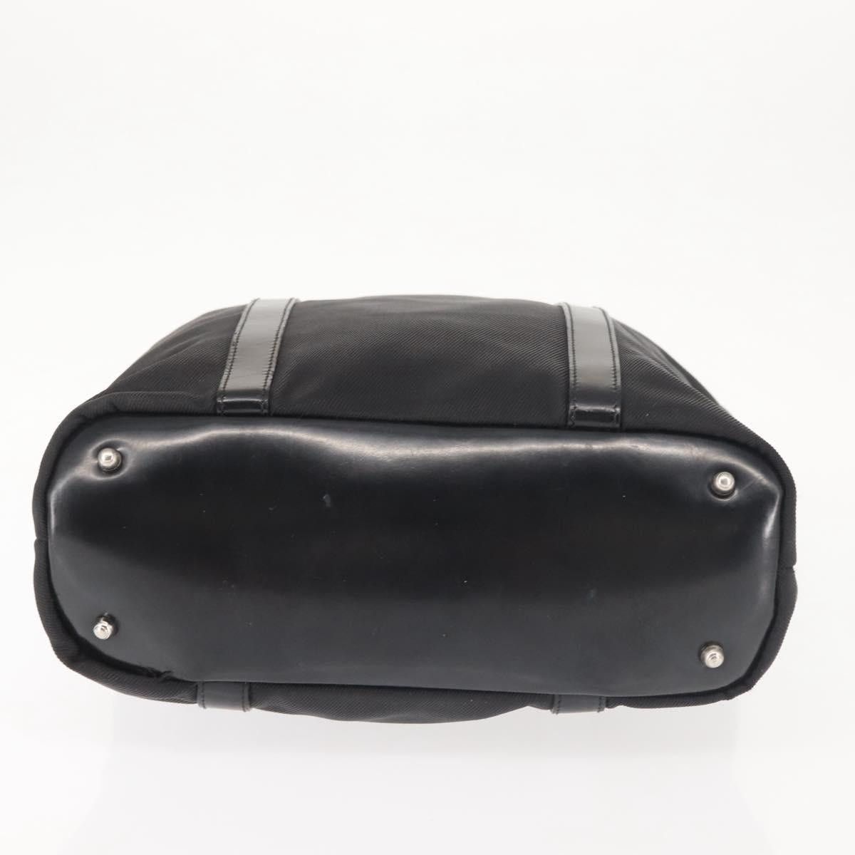 Gucci GUCCI Bamboo Handbag Nylon Black Silver 000 1998 000 1998 Size ONE SIZE - 9 Thumbnail
