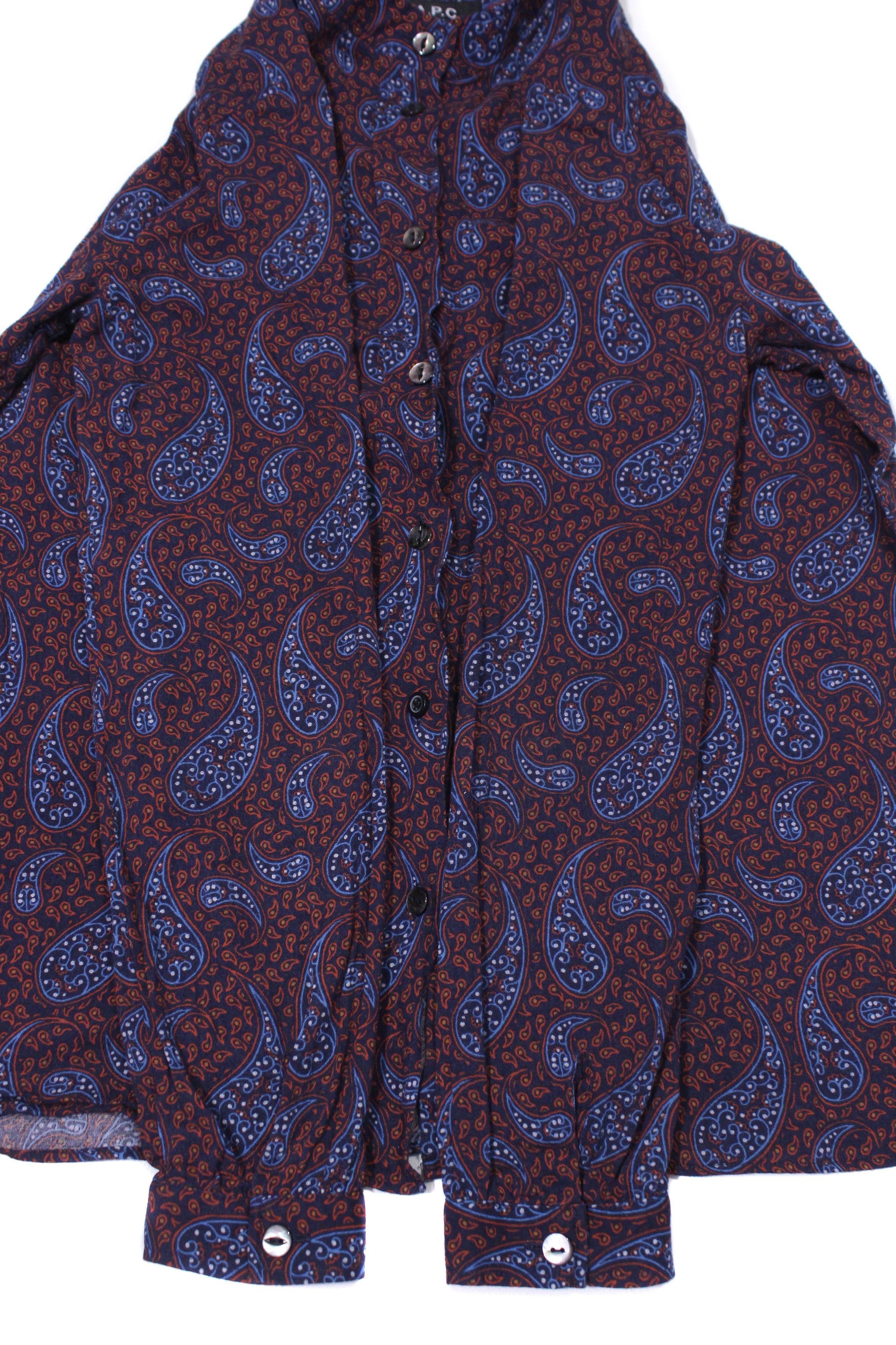 A.P.C. Paisley Printed Shirt Size M / US 6-8 / IT 42-44 - 6 Thumbnail