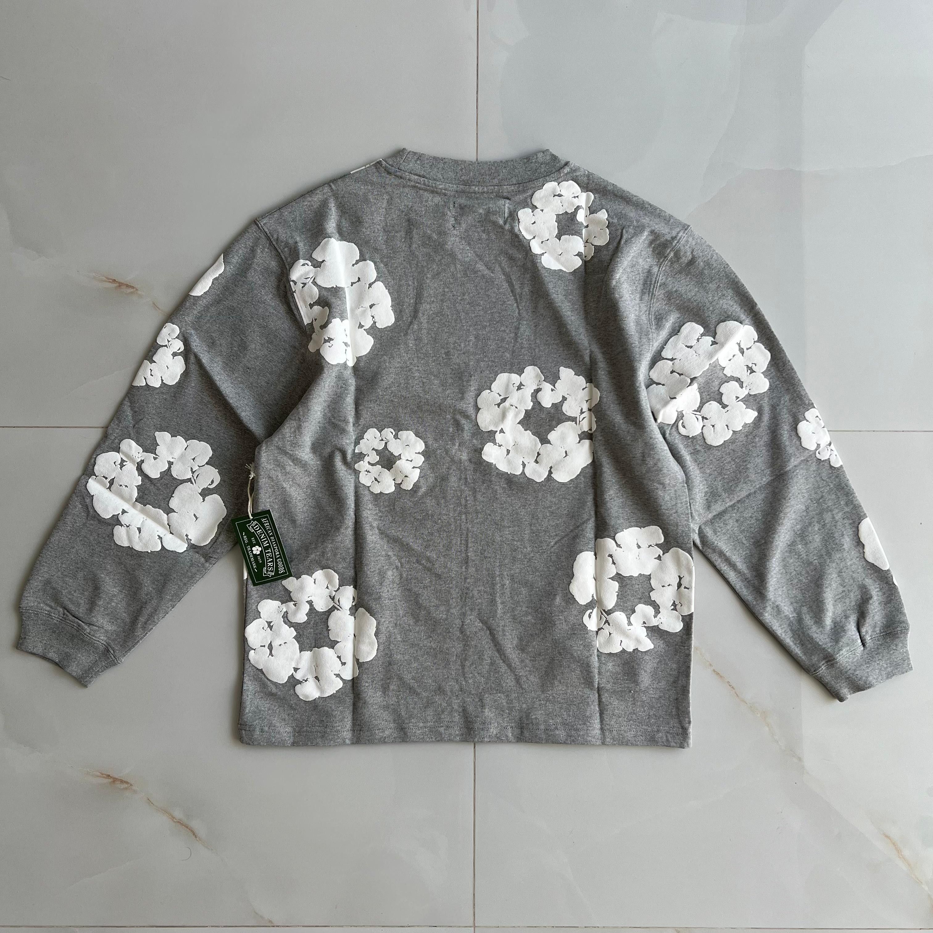 DENIM TEARS Denim Tears Cotton Wreath Long Sleeve Gray Size US L / EU 52-54 / 3 - 2 Thumbnail