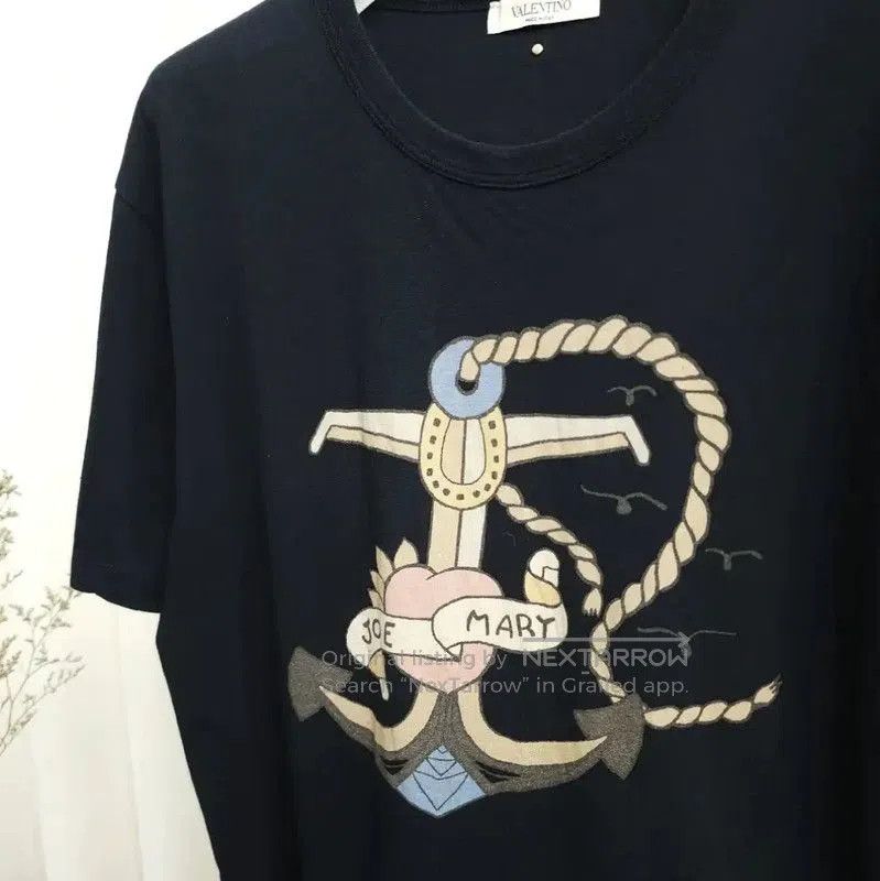 Valentino Valentino Navy Printed Short Sleeve T-Shirt . Size US S / EU 44-46 / 1 - 3 Thumbnail