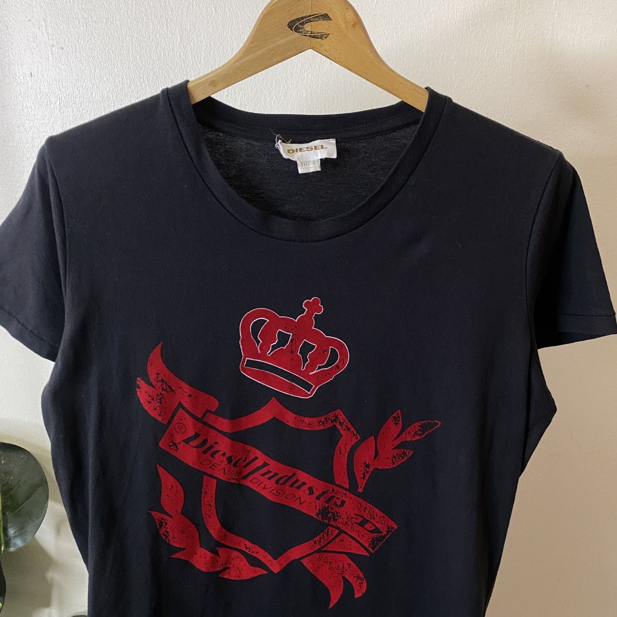 Diesel Vintage Y2K Diesel Industry Velvet Logo T Shirt Size US M / EU 48-50 / 2 - 2 Thumbnail