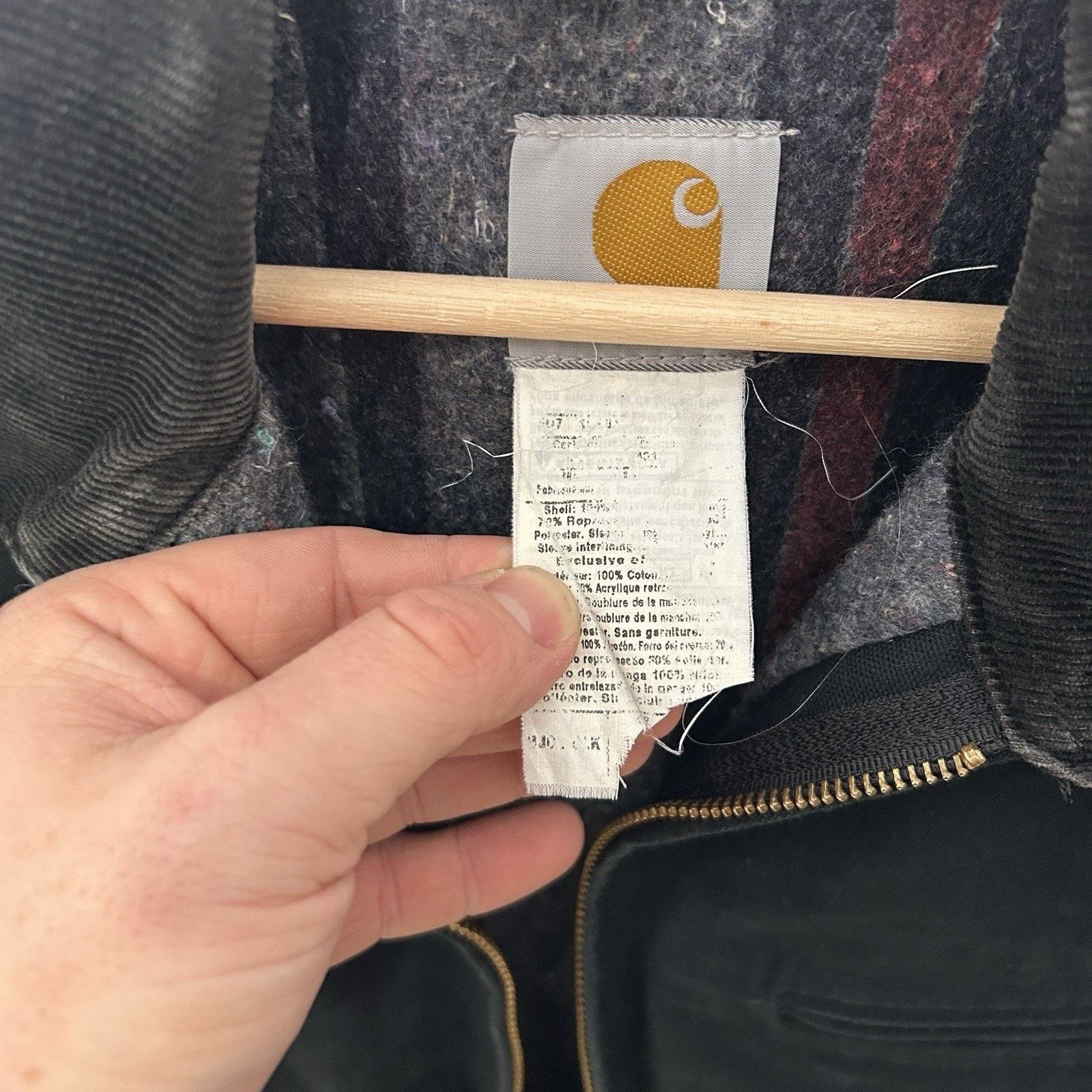 Carhartt Vintage Carhartt Blanket-Lined Detroit Jacket “Black” UJ01 Size US XL / EU 56 / 4 - 7 Thumbnail