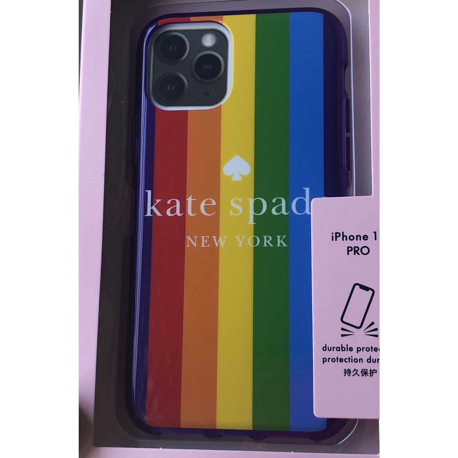 Kate Spade Kate Spade Iphone 11 Pro Rainbow Multicolor Colors case Size ONE SIZE - 2 Thumbnail