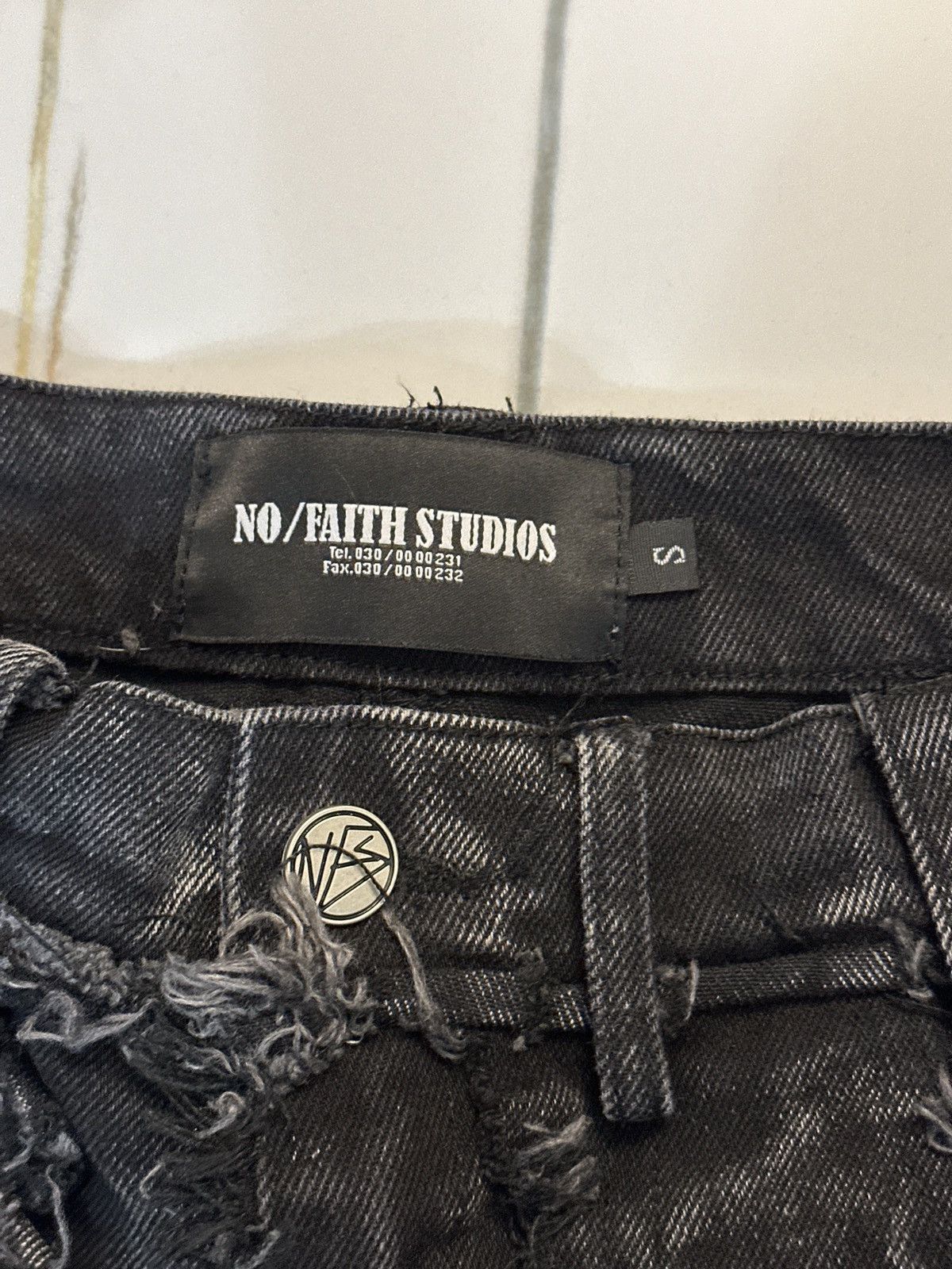 No Faith Studios Black Flared Jeans Size US 32 / EU 48 - 3 Thumbnail