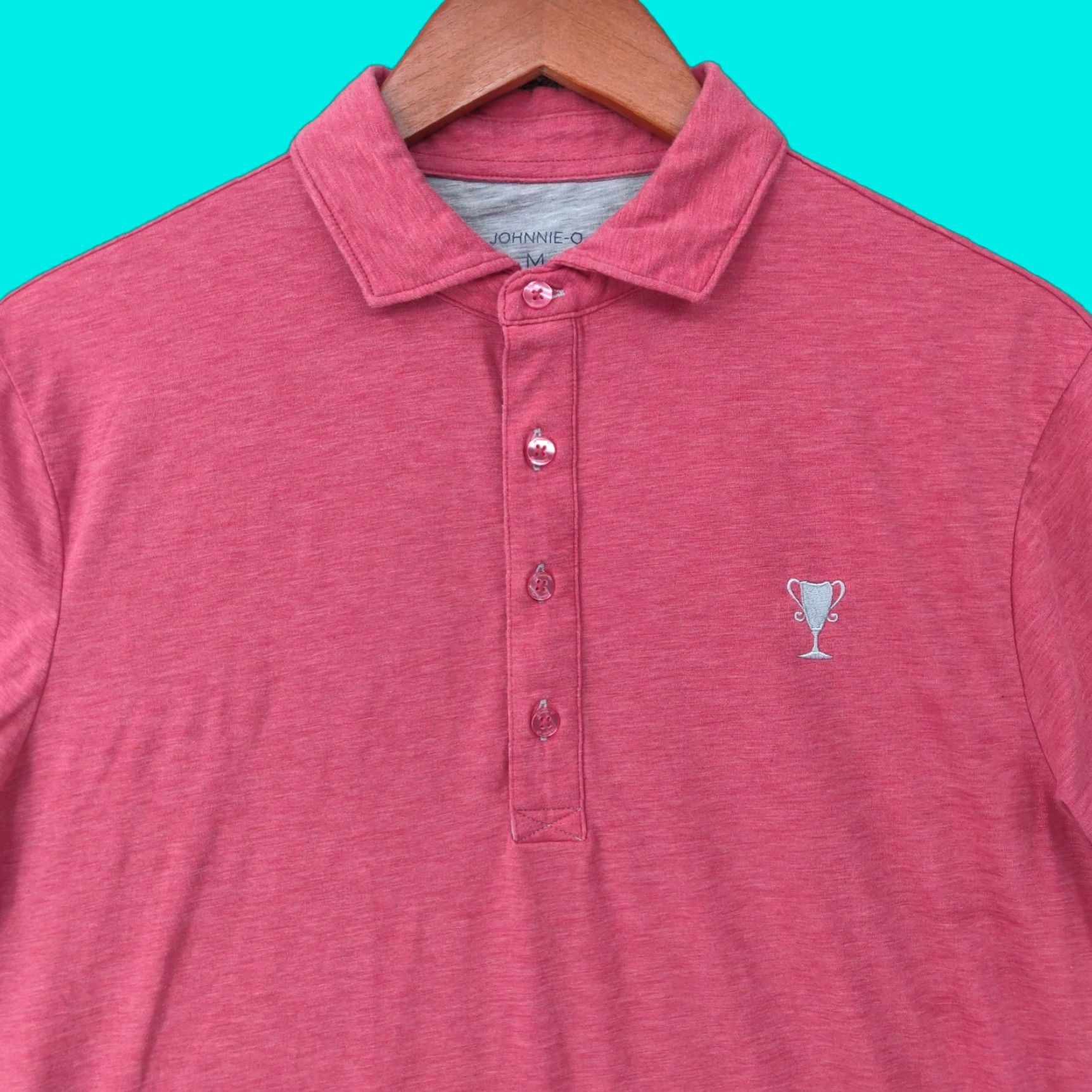 johnnie-O johnnie-O Polo Shirt Mens M Red Linxter Short Sleeve Logo Golf Size US M / EU 48-50 / 2 - 1 Thumbnail