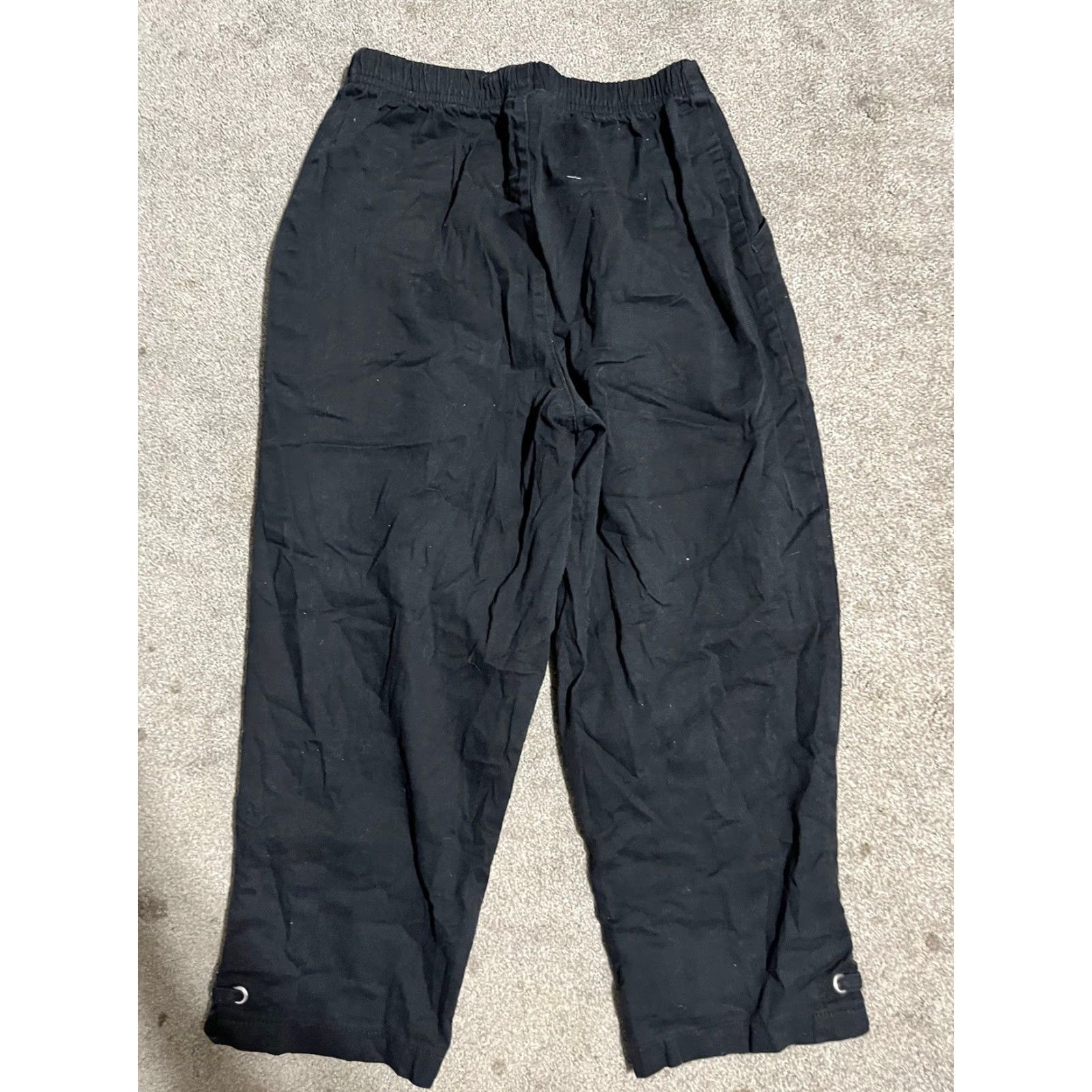 Croft & Barrow Croft & Barrow Pants Womens Small Black Classic Pull-On Capri Elastic Waist Flat Front Casual Crop Pockets Stretch Size 28" / US 6 / IT 42 - 3 Thumbnail