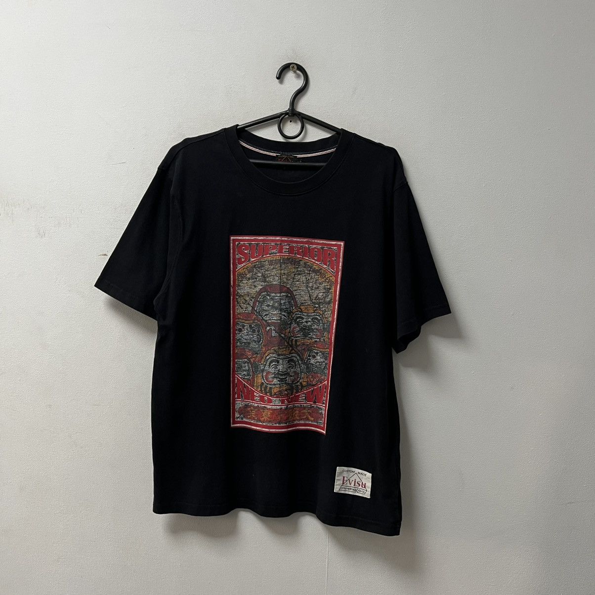 Evisu Evisu T-shirt Big Logo Black Size XL Size US XL / EU 56 / 4 - 1 Thumbnail