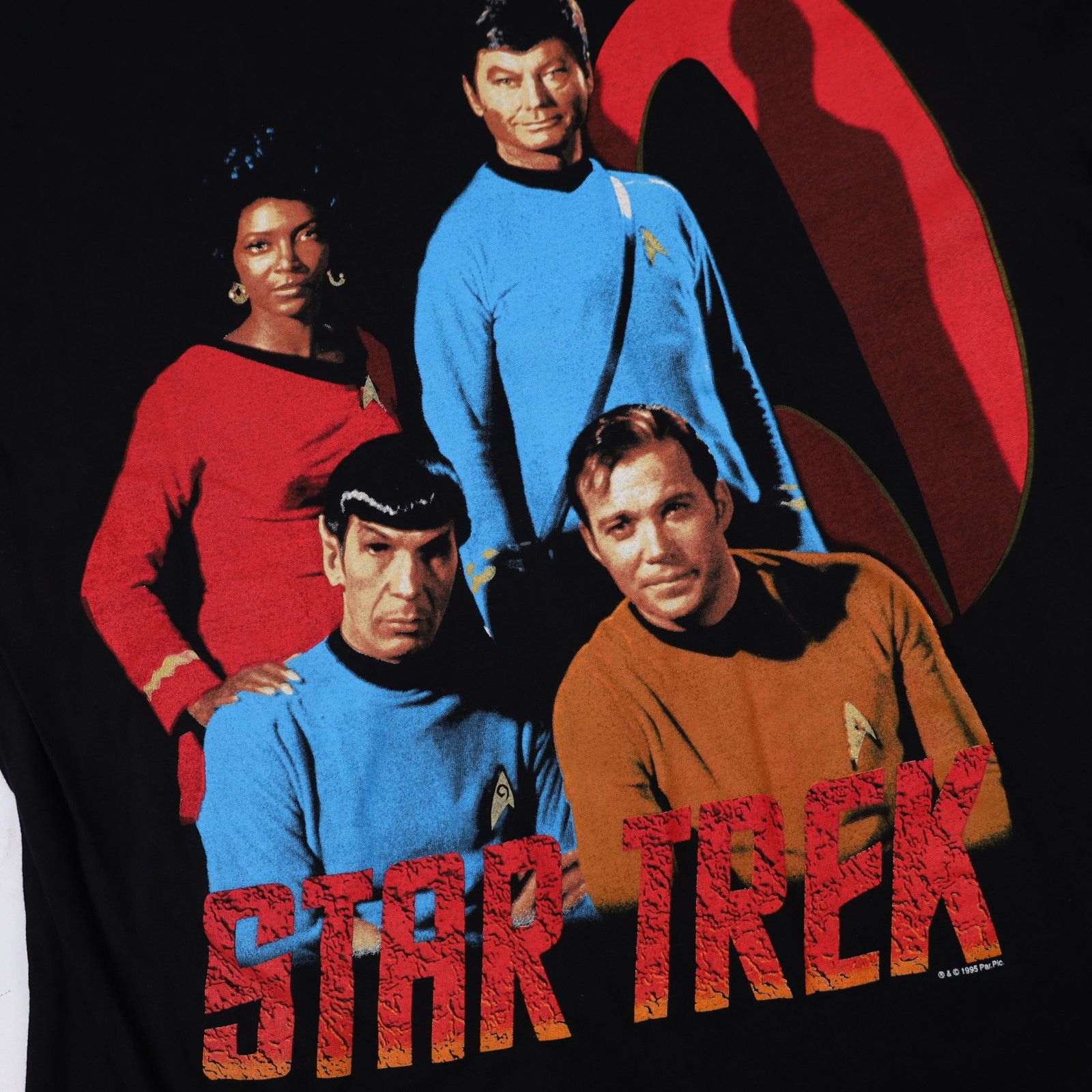Vintage Vintage 90s Star Trek Crew TV Series Graphic T Shirt Size US L / EU 52-54 / 3 - 3 Thumbnail