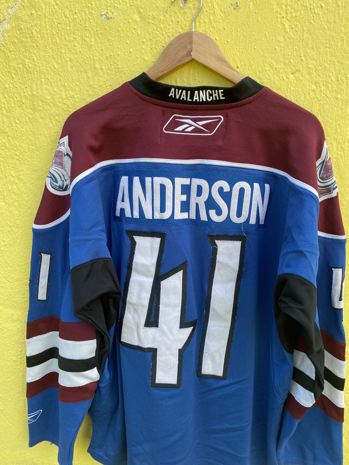 NHL × Reebok COLORADO AVALANCHE REEBOK JERSEY SIZE LARGE NHL Size US L / EU 52-54 / 3 - 14 Thumbnail