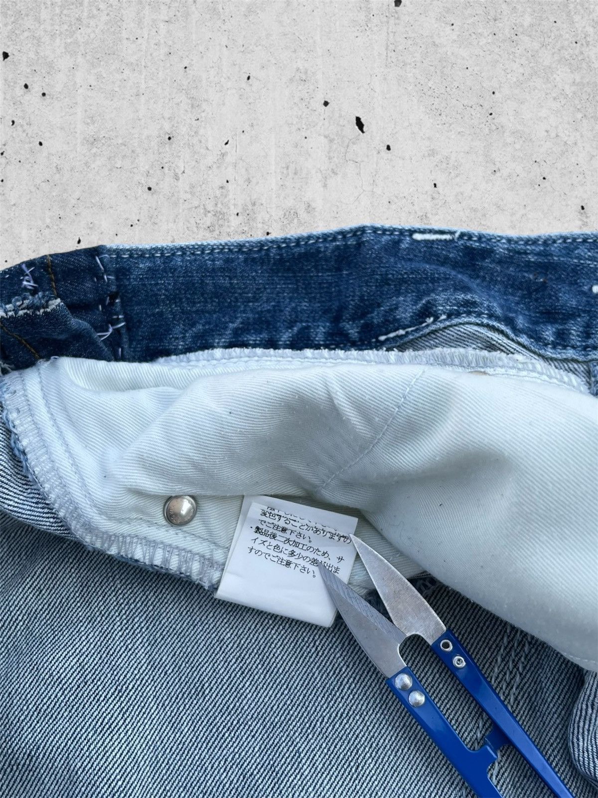 Japanese Brand 🔥 Appena Due Distressed Denim Streetwear W32🔥 Size US 32 / EU 48 - 13 Thumbnail