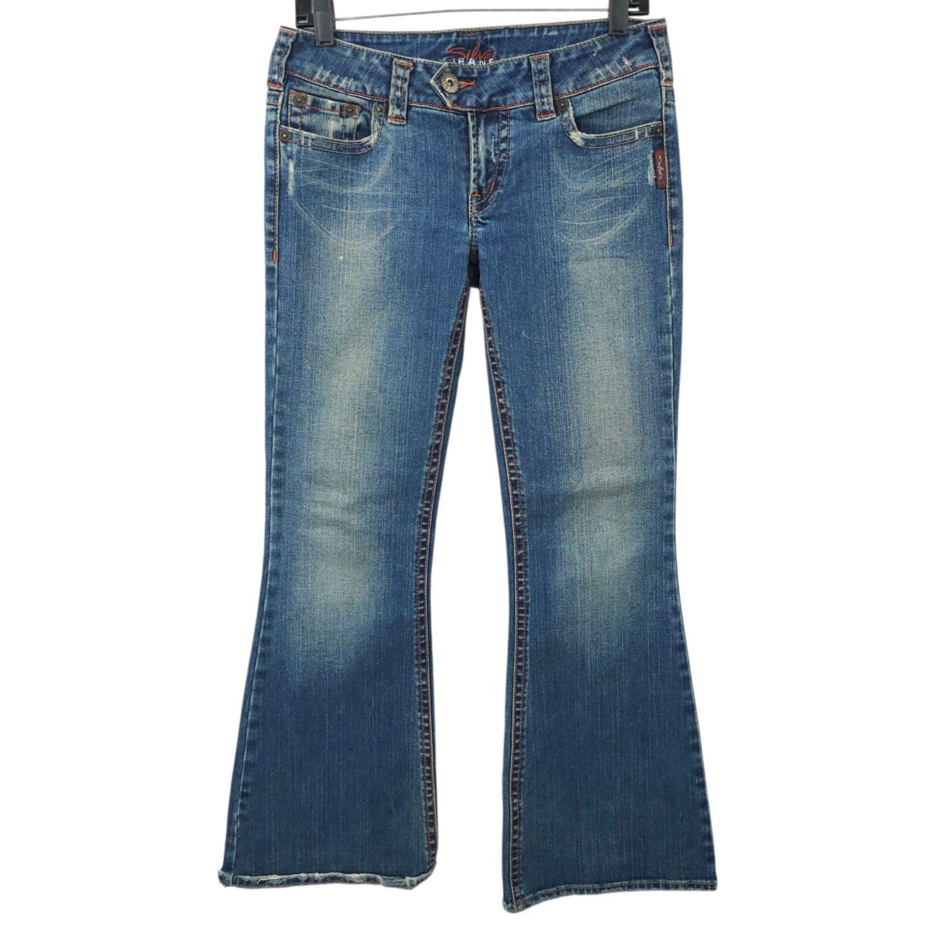 Silver Jeans Co. Silver Jeans Tuesday Flare Denim READ Womens 30x30.5 Low Ris Size 31" - 1 Thumbnail