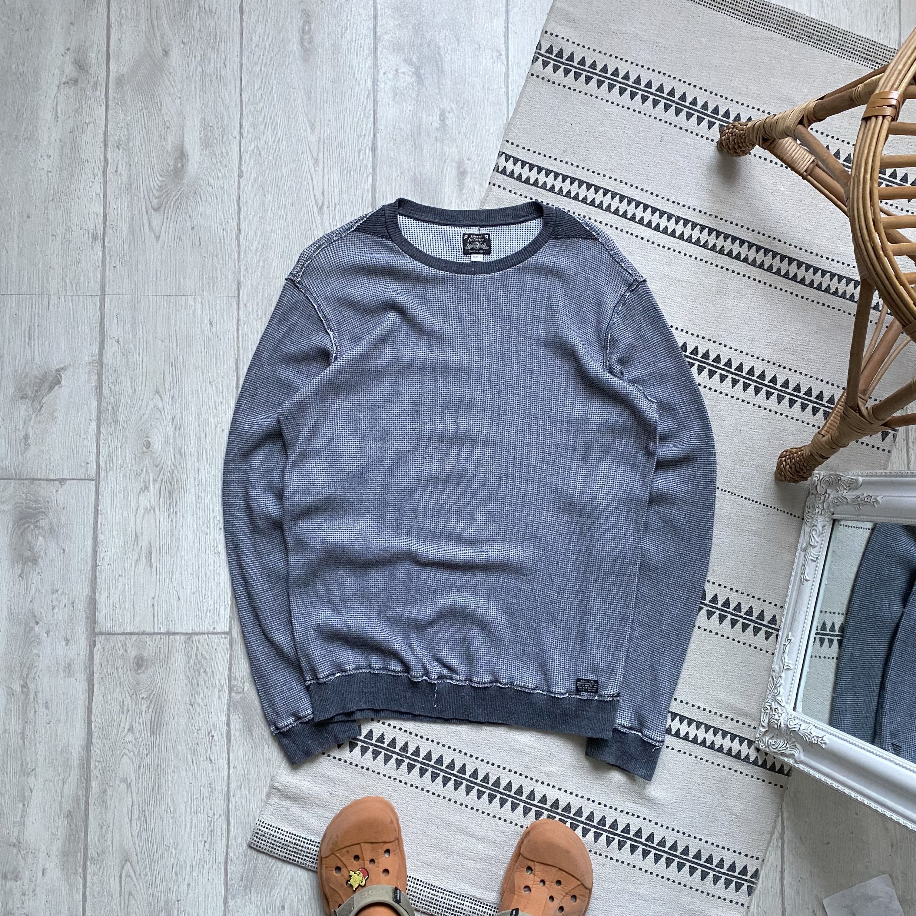 Diesel ⚙️ Avantgarde Diesel sweatshirt waffle crewneck Size US L / EU 52-54 / 3 - 1 Thumbnail