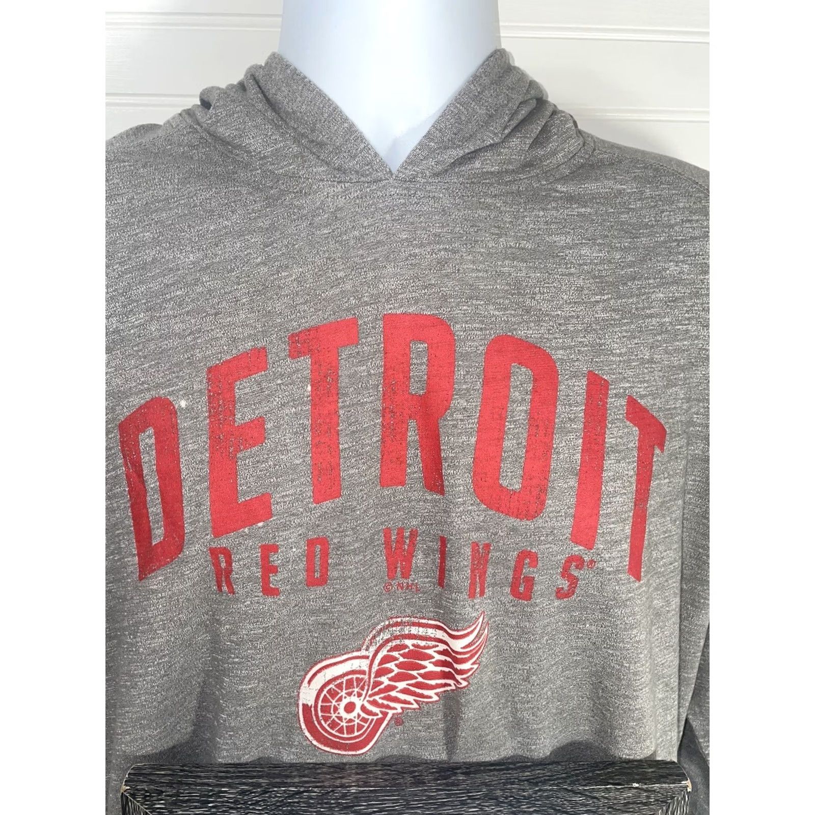 Vintage Knights Apparel Shirt Mens XL Gray Detroit Red Wings Hoodie Sweatshirt Men Size US XL / EU 56 / 4 - 6 Thumbnail