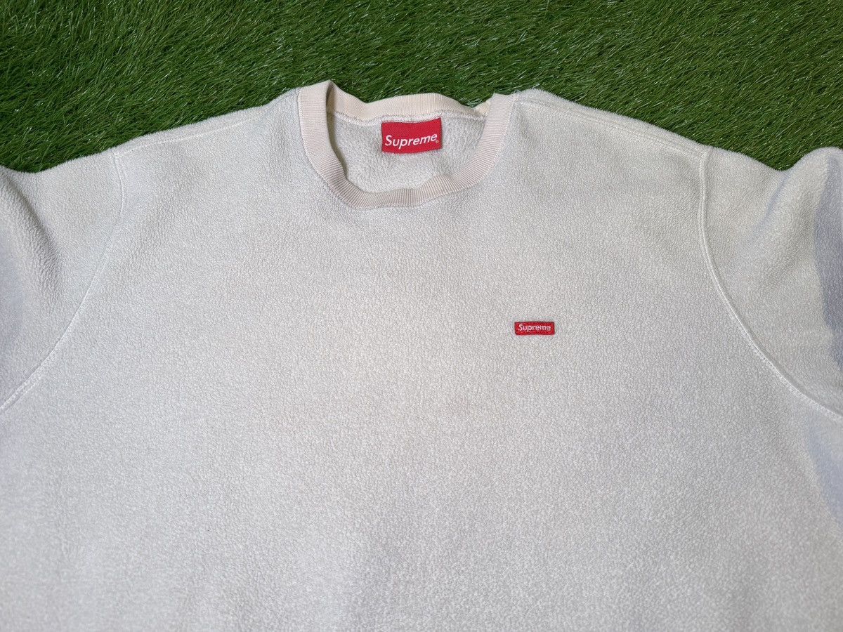 Supreme Supreme Mini Box Logo Patch Crewneck Fleece Natural Size US M / EU 48-50 / 2 - 2 Thumbnail