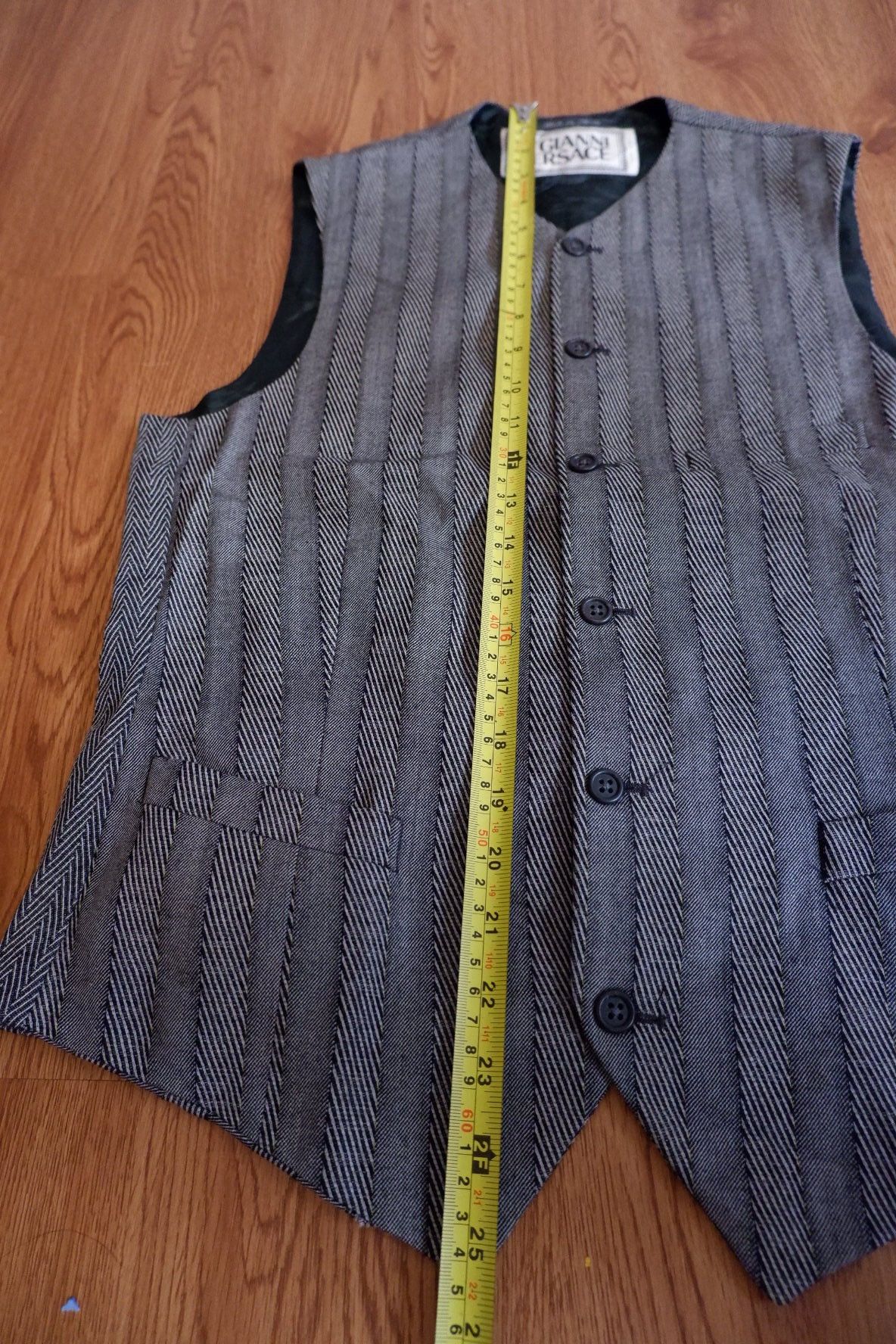 Versace Vintage Gianni Versace Wool Vest Size US S / EU 44-46 / 1 - 10 Thumbnail