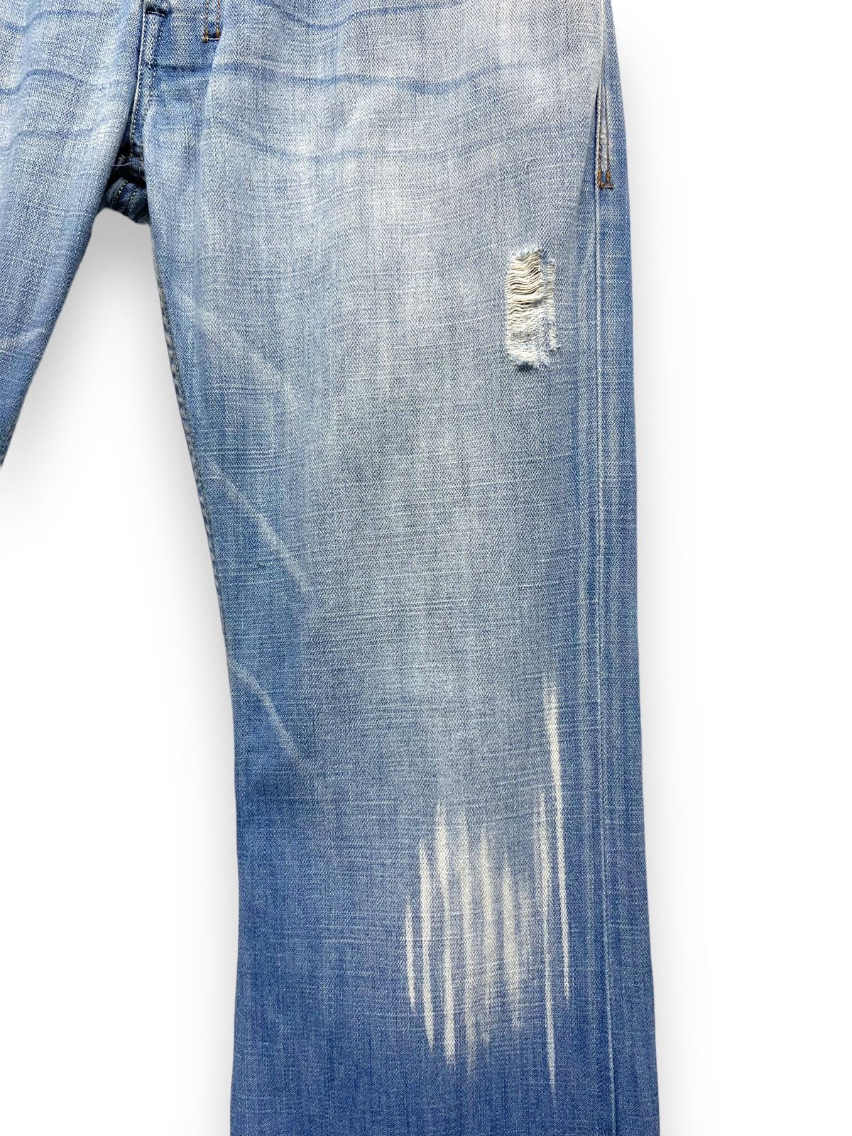 Diesel RARE💥Vintage DIESEL ZATHAN FLARE Distressed Clawmark Denim Size US 32 / EU 48 - 6 Thumbnail