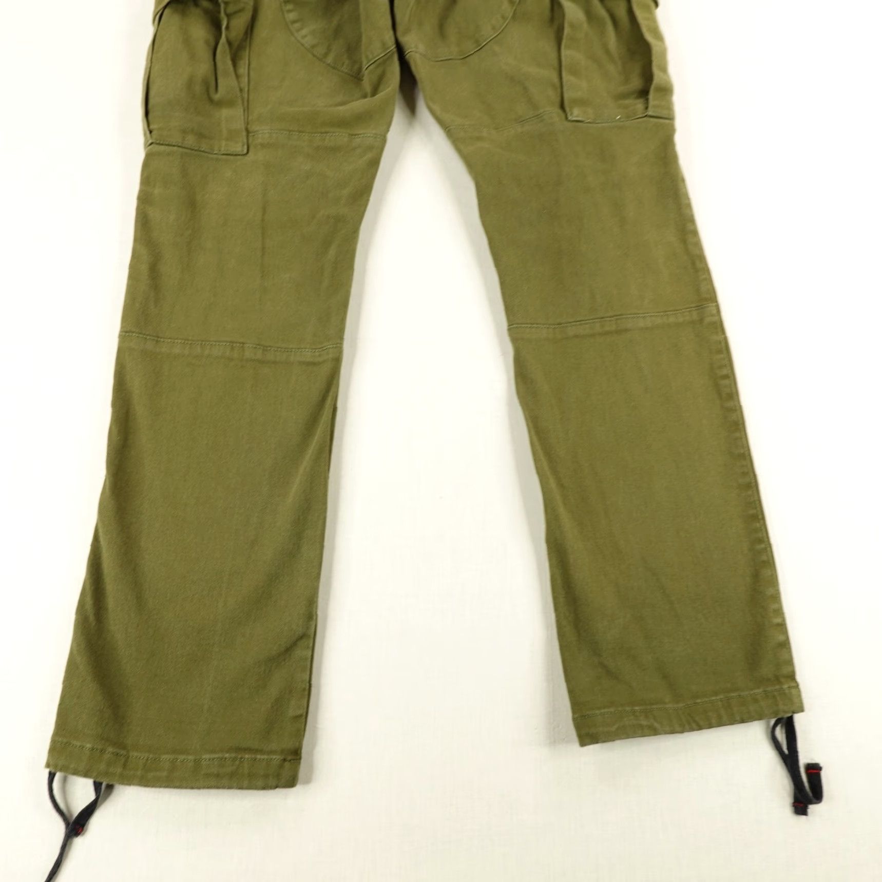 Vintage VINTAGE Red Dragon Cargo Pants Mens 34 Green Military Workwear 2000s Army Straight Fit Size US 35 - 7 Thumbnail