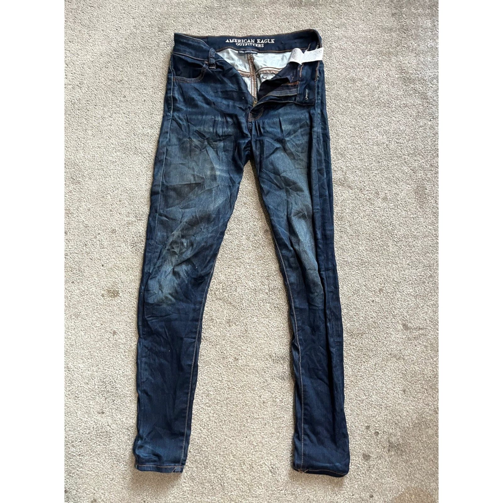 American Eagle Outfitters VINTAGE American Eagle Blue Next Level Stretch Hi-Rise Jegging Pants Regular 0 Women Corduroy Jeans Jegging Size 25" / US 0 / IT 36 - 3 Thumbnail