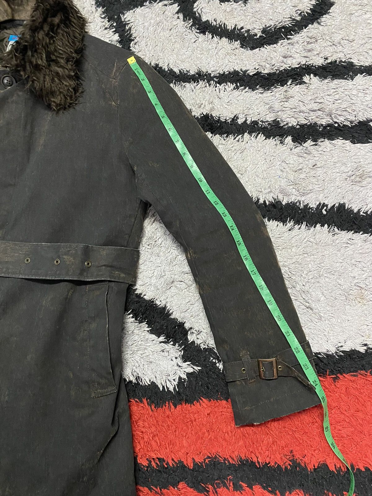 Katharine Hamnett London Katharine Hamnett WAX Jacket Detachable Fur Collar Size US L / EU 52-54 / 3 - 13 Thumbnail