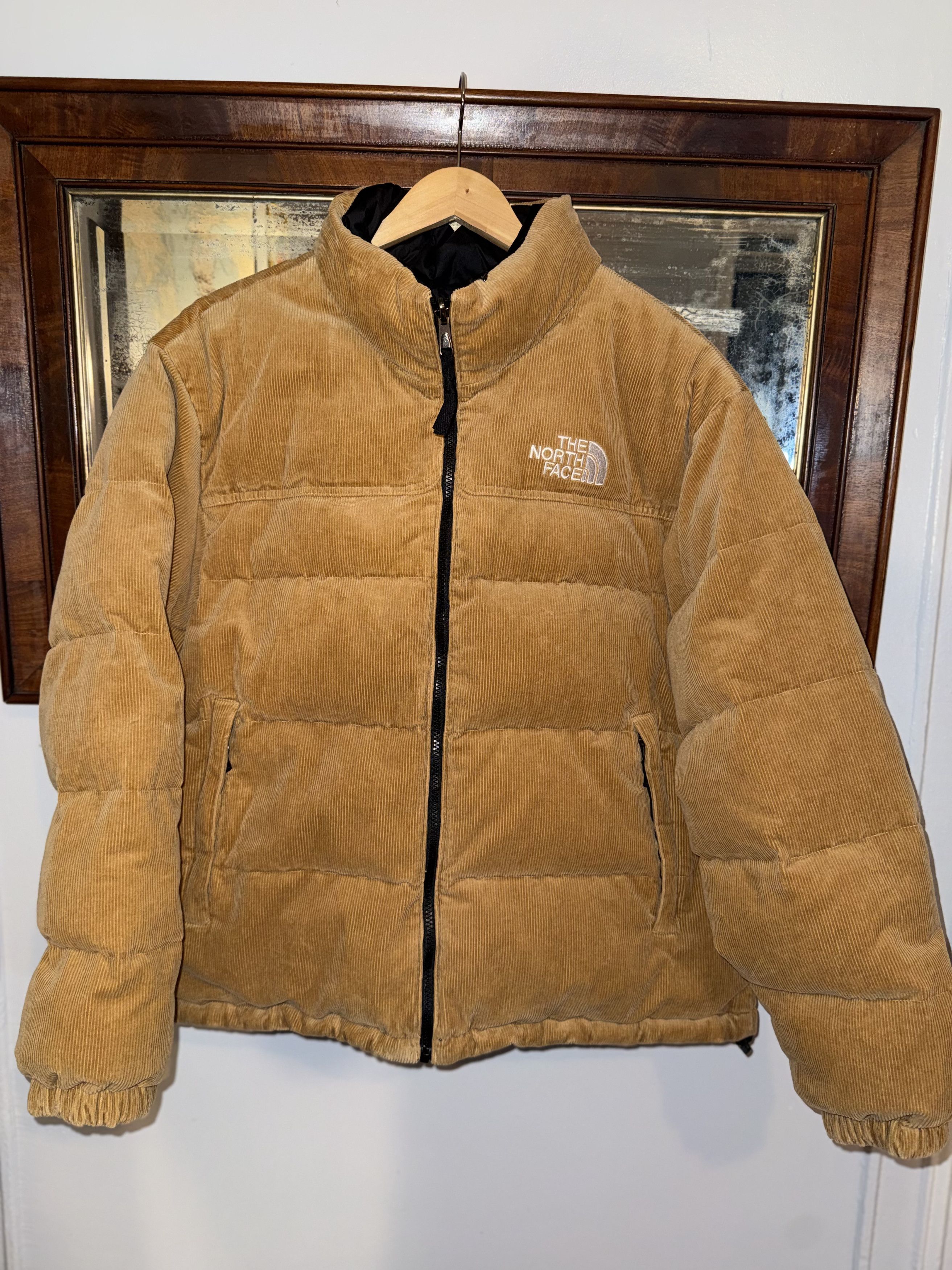 The North Face 92 Nuptse Reversible Corduroy Down Puffer Jacket Size US XL / EU 56 / 4 - 1 Thumbnail