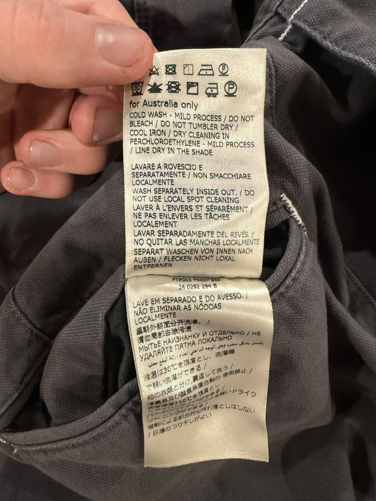Facetasm × Incotex Gray Distressed Effect Pants Size US 30 / EU 46 - 12 Thumbnail