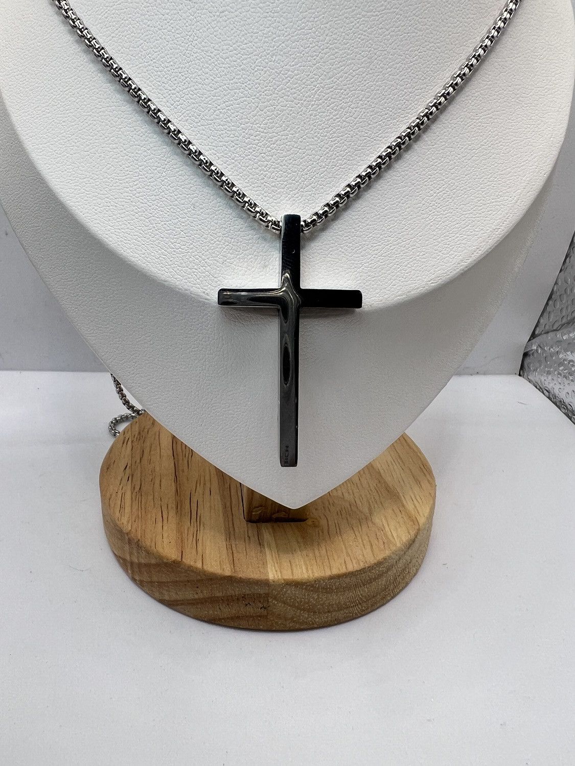 Jewelry Cross Stainless Steel Chain Necklace Size ONE SIZE - 3 Thumbnail