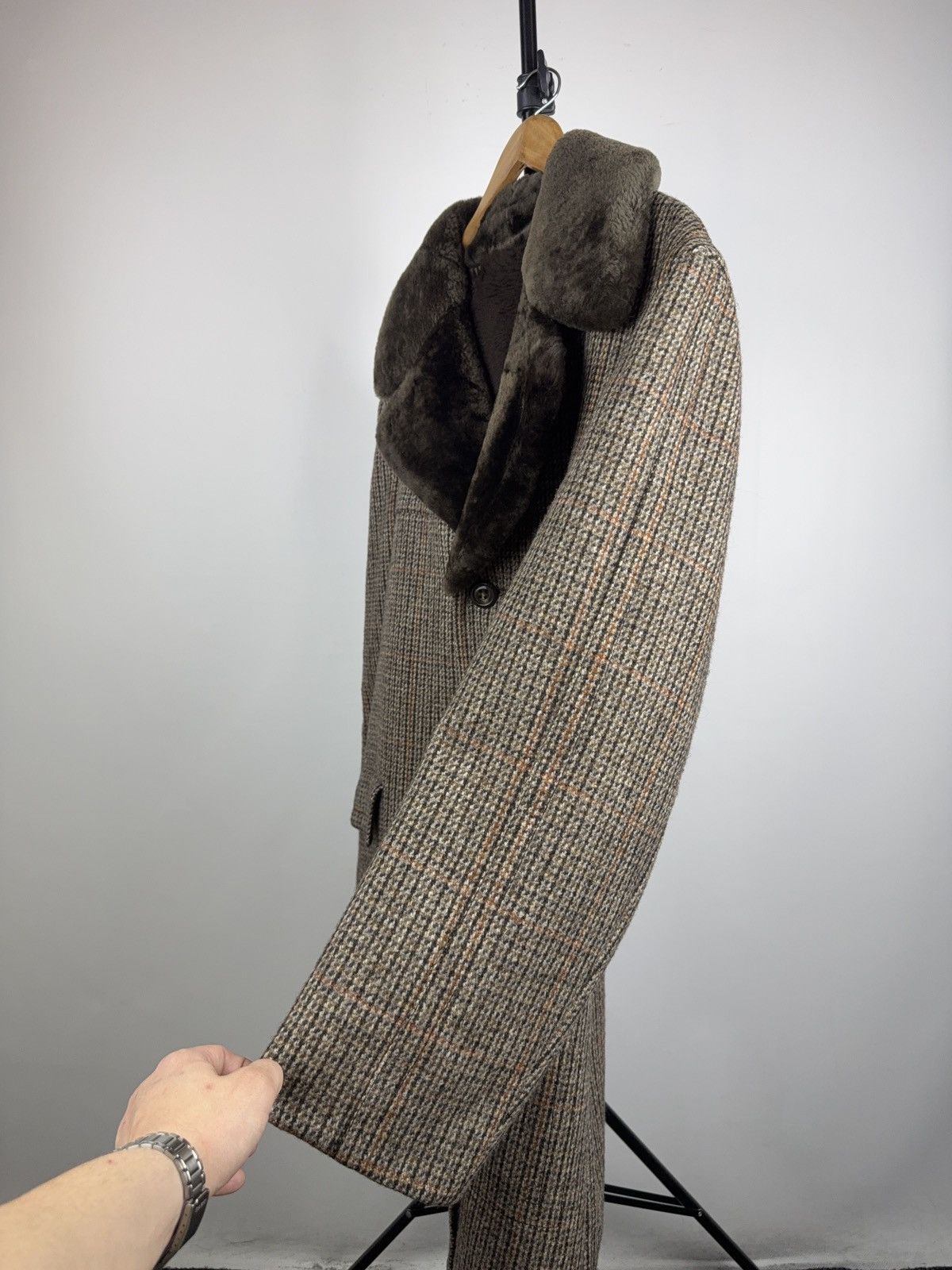 Vintage Vintage Shearling Wool Coat Borg Lined Heavy Winter Size US L / EU 52-54 / 3 - 7 Thumbnail