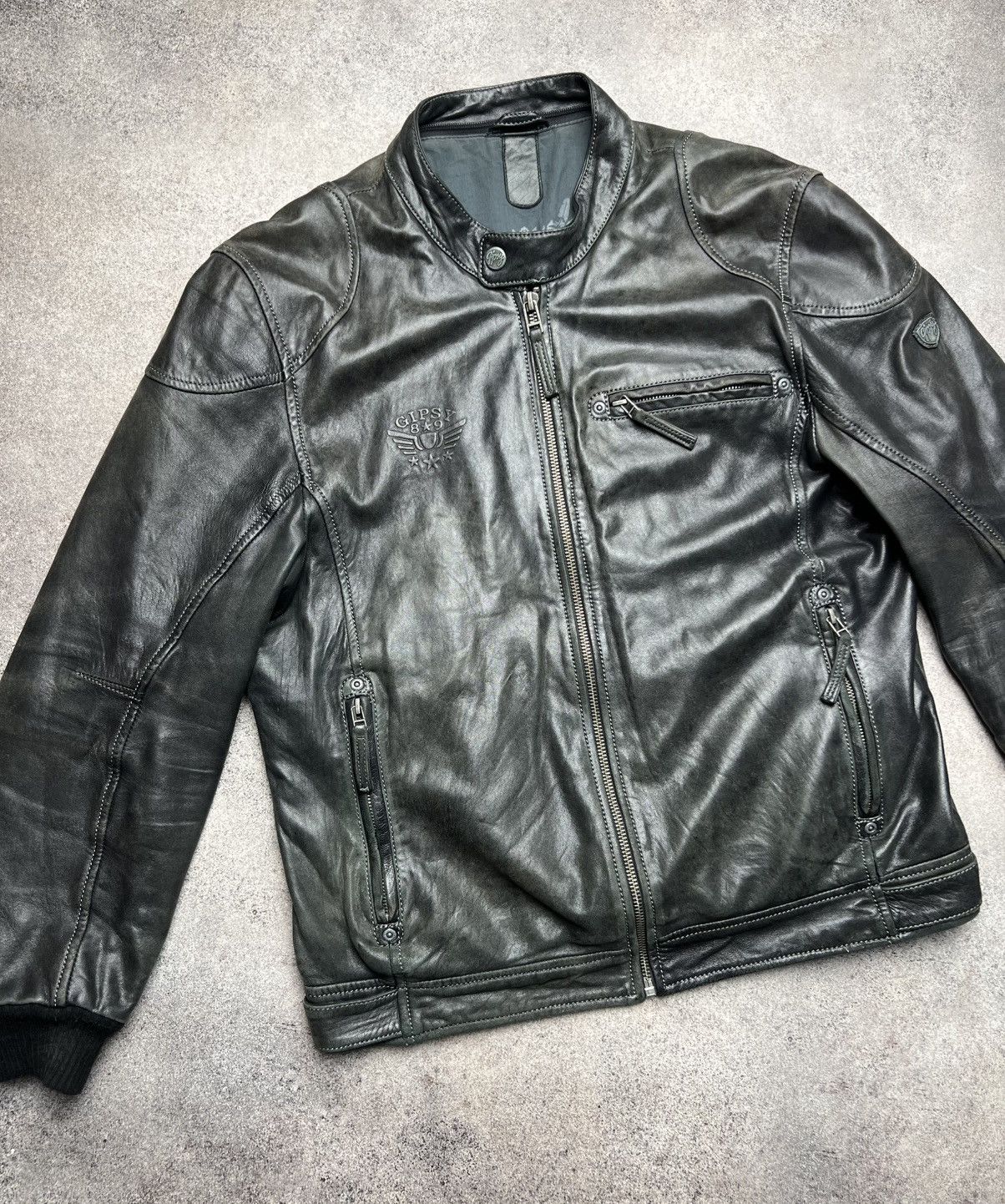Gypsy × Japanese Brand Gipsy vintage faded leather jacket Size US L / EU 52-54 / 3 - 2 Thumbnail