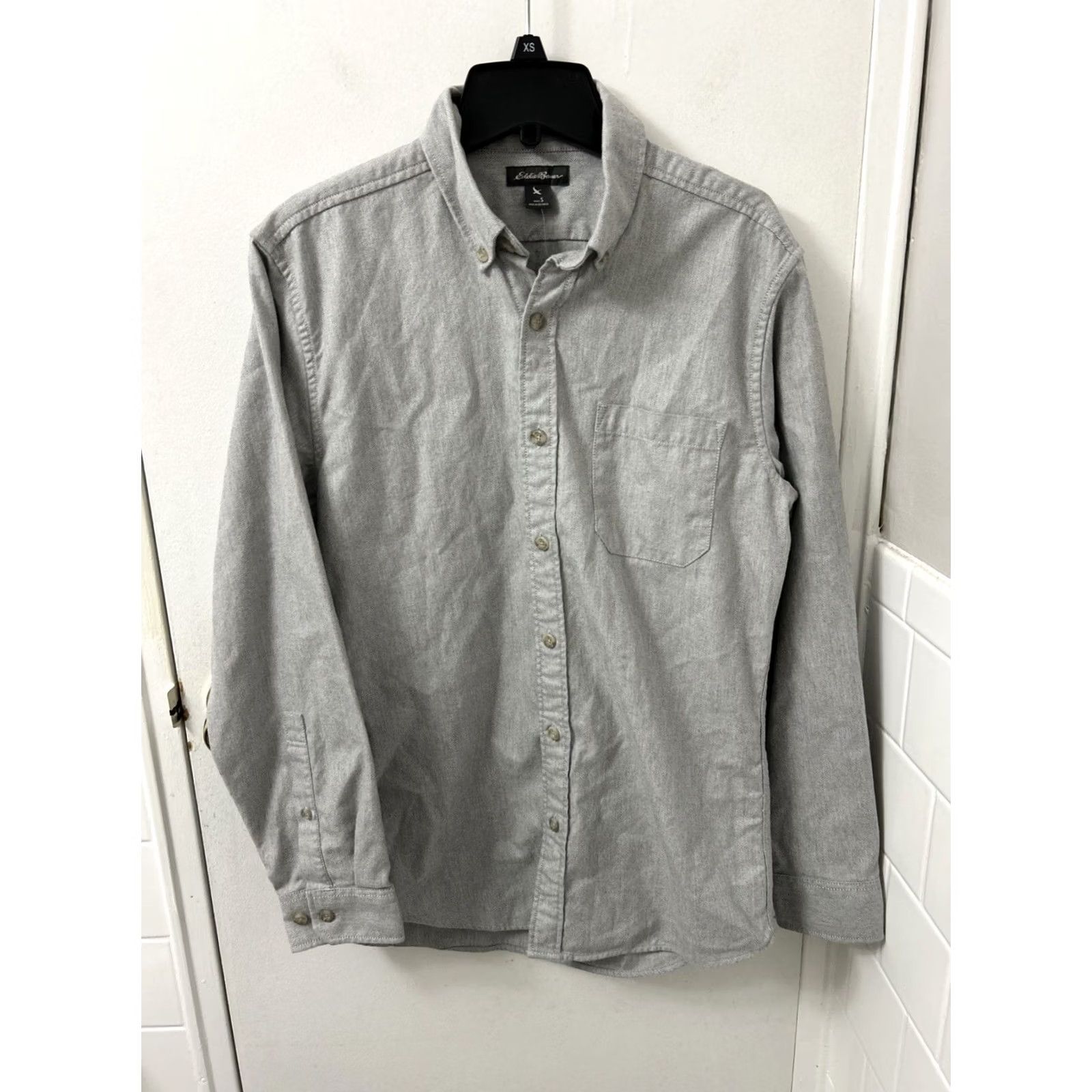 Eddie Bauer VINTAGE Eddie Bauer Work Shirt Mens S Gray Cotton Twill Button-Down Rugged L/S Size US S / EU 44-46 / 1 - 2 Thumbnail