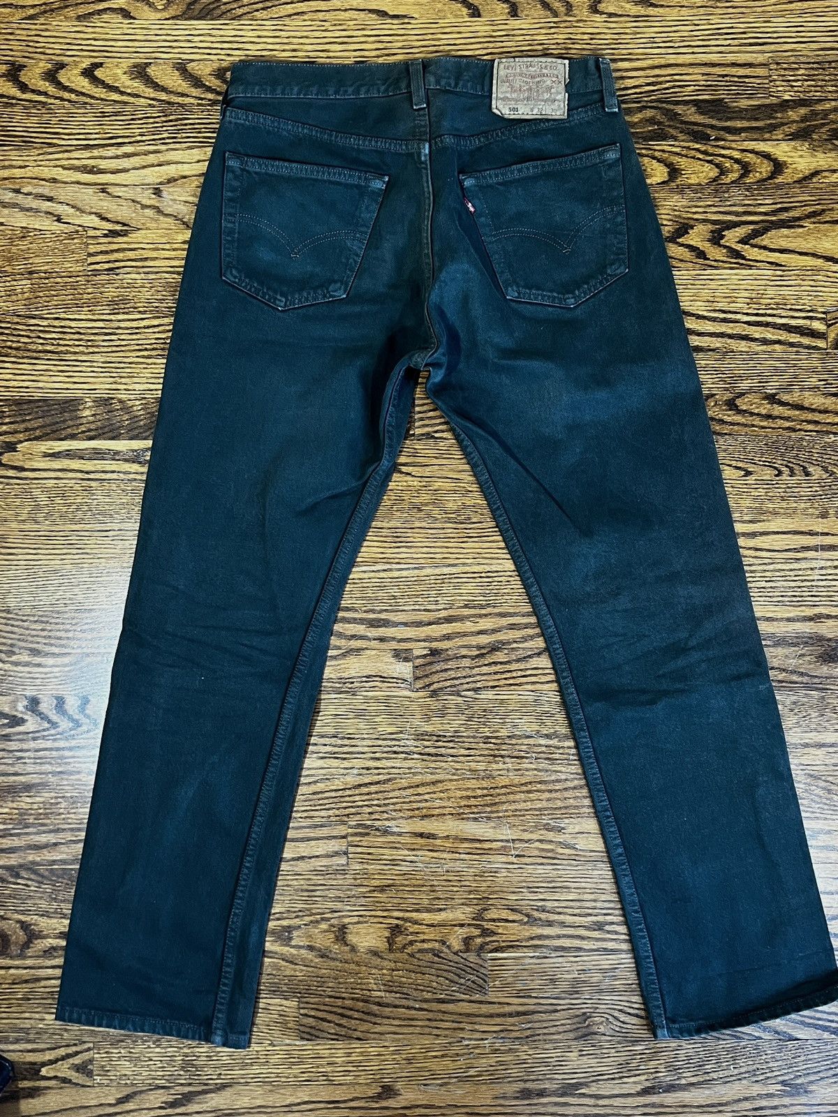 Levi's × Vintage 501 Vintage Levi’s Green Jeans Size US 32 / EU 48 - 2 Thumbnail