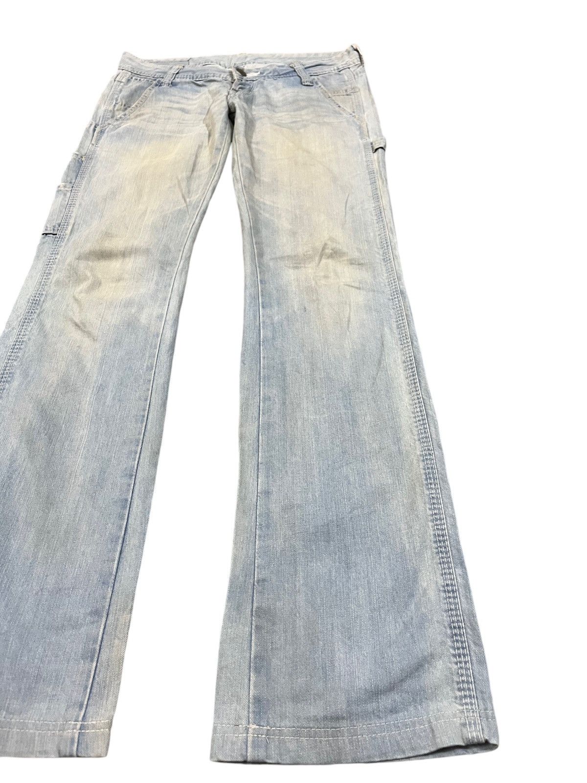 Japanese Brand × MOUSSY Vintage Black By Moussy Flare Carpenter Denim Size US 29 - 3 Thumbnail