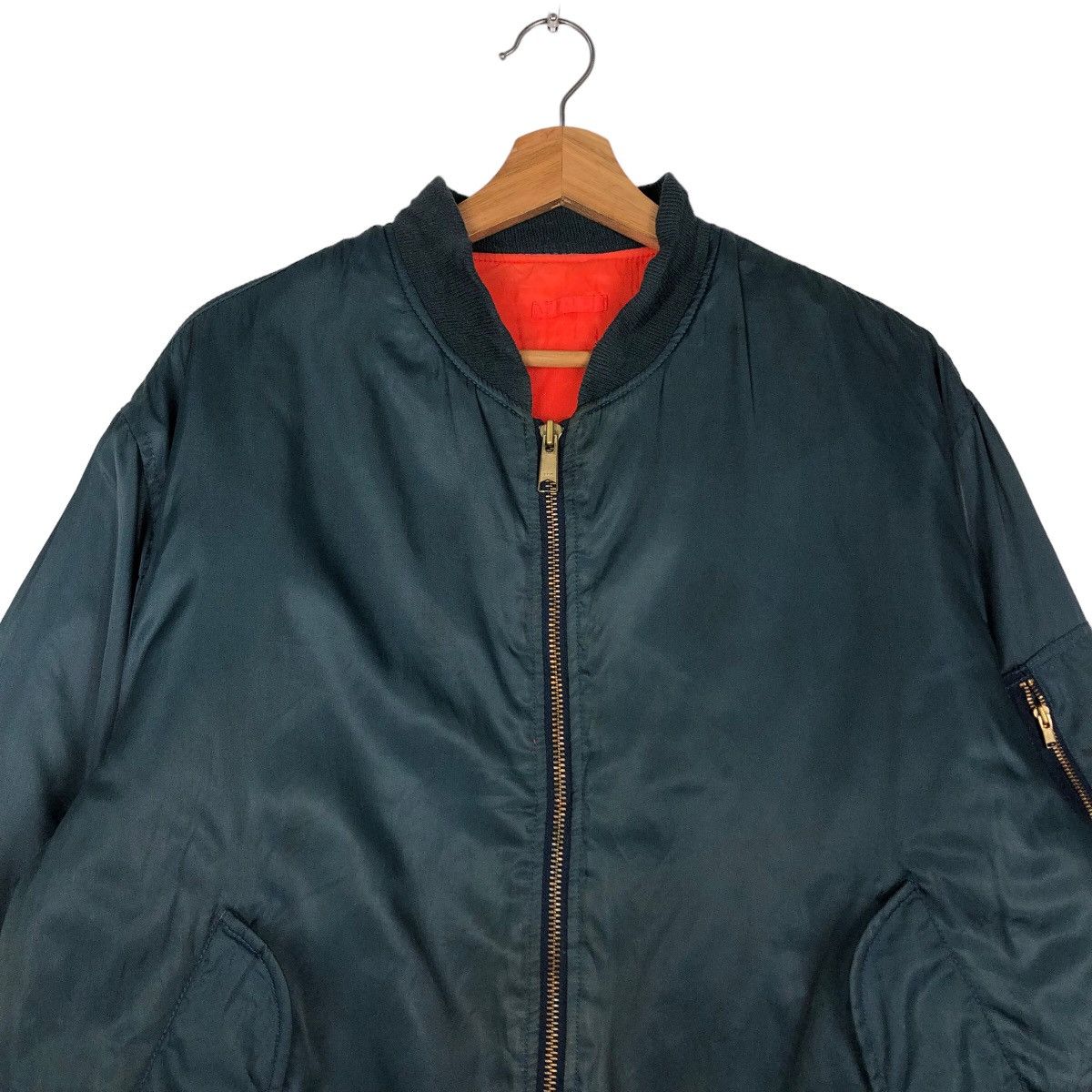 Japanese Brand 🔥Vintage Fly Bomber Jacket Riot Riot Uniqlo Japan Made Size US L / EU 52-54 / 3 - 3 Thumbnail