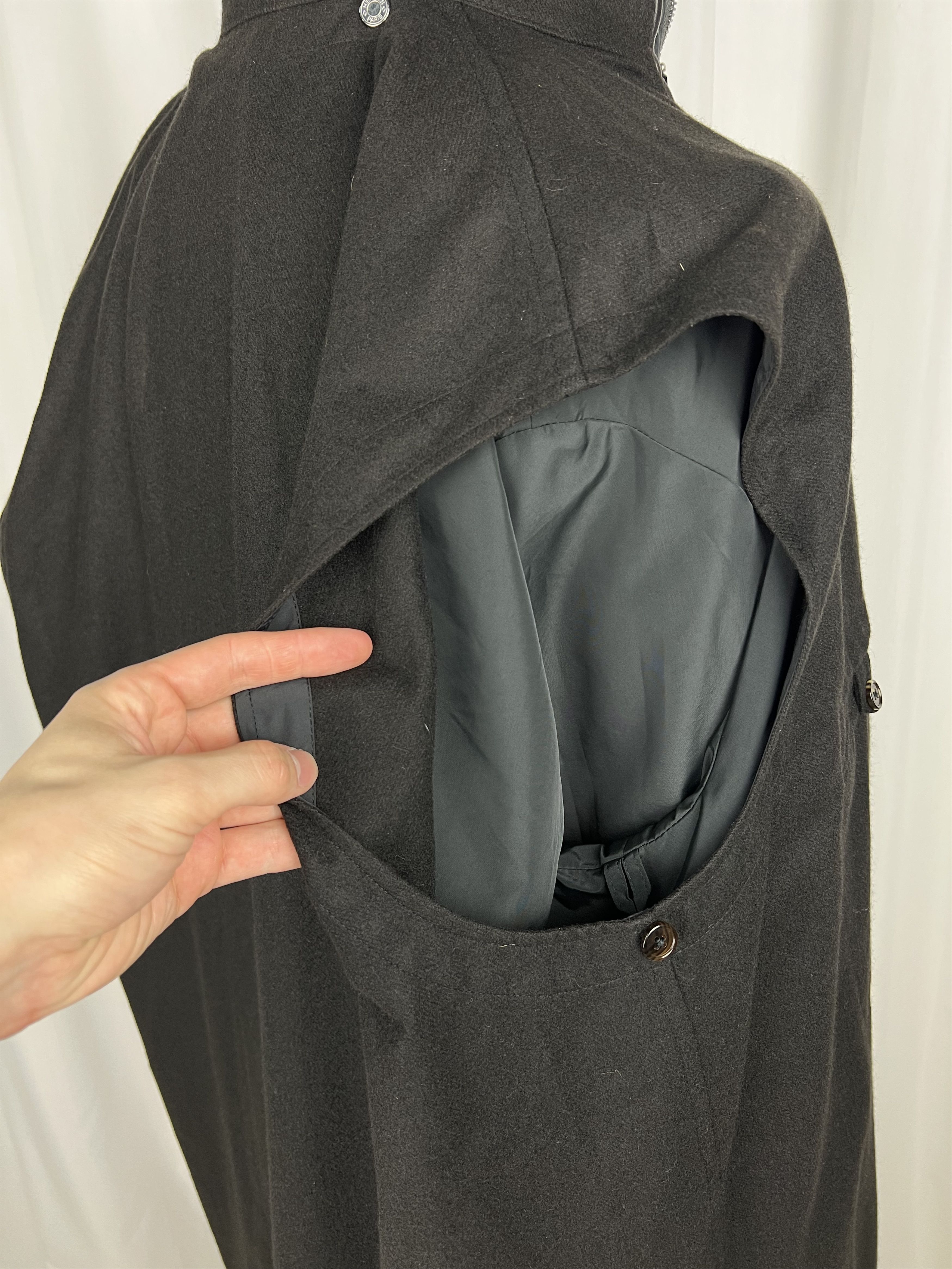 Hermes Plaid Waxed Cotton Removable Cashmere Lining Long Coat Size US L / EU 52-54 / 3 - 10 Thumbnail