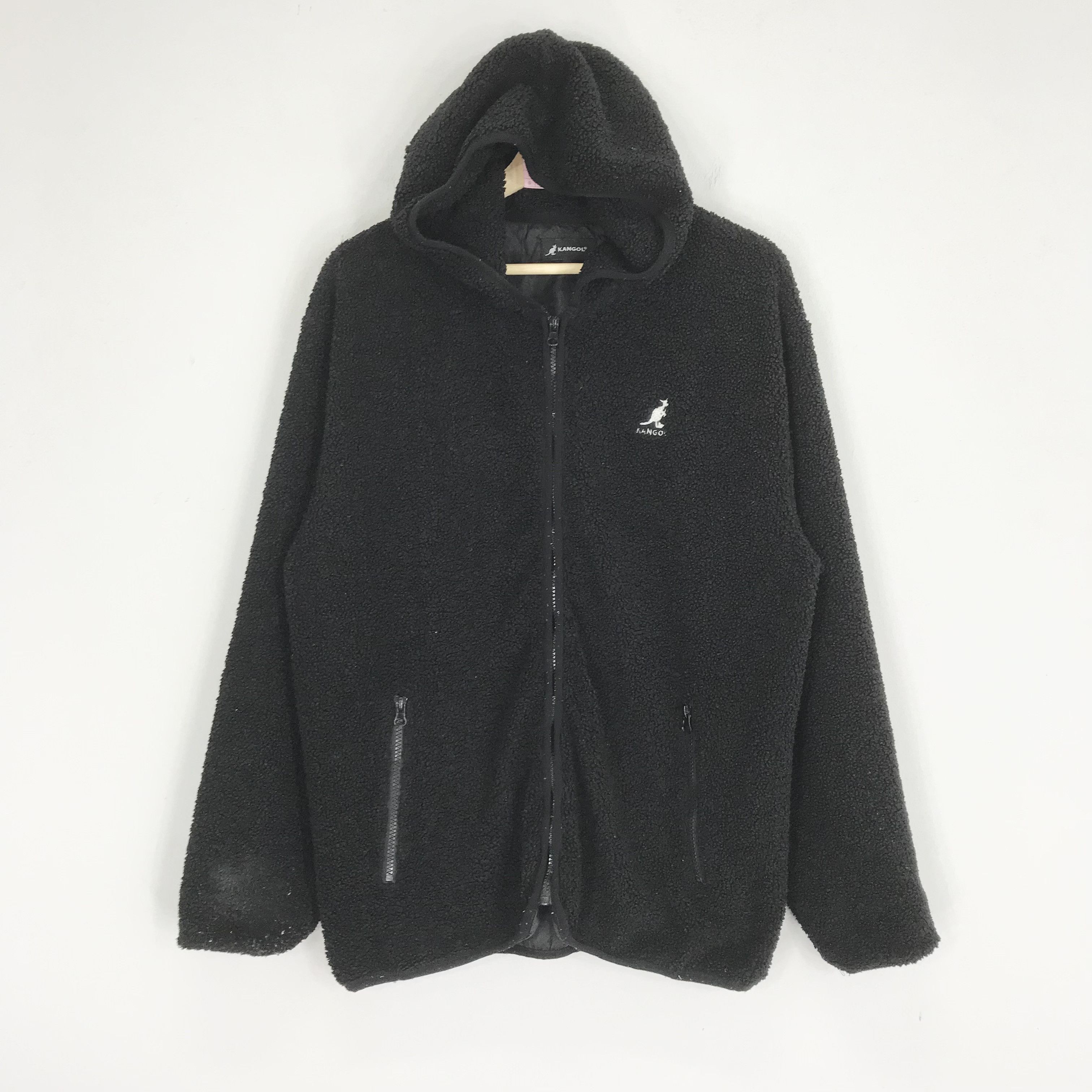 Vintage Kangol Thermolite Fleece Casual Zipper Hoodie