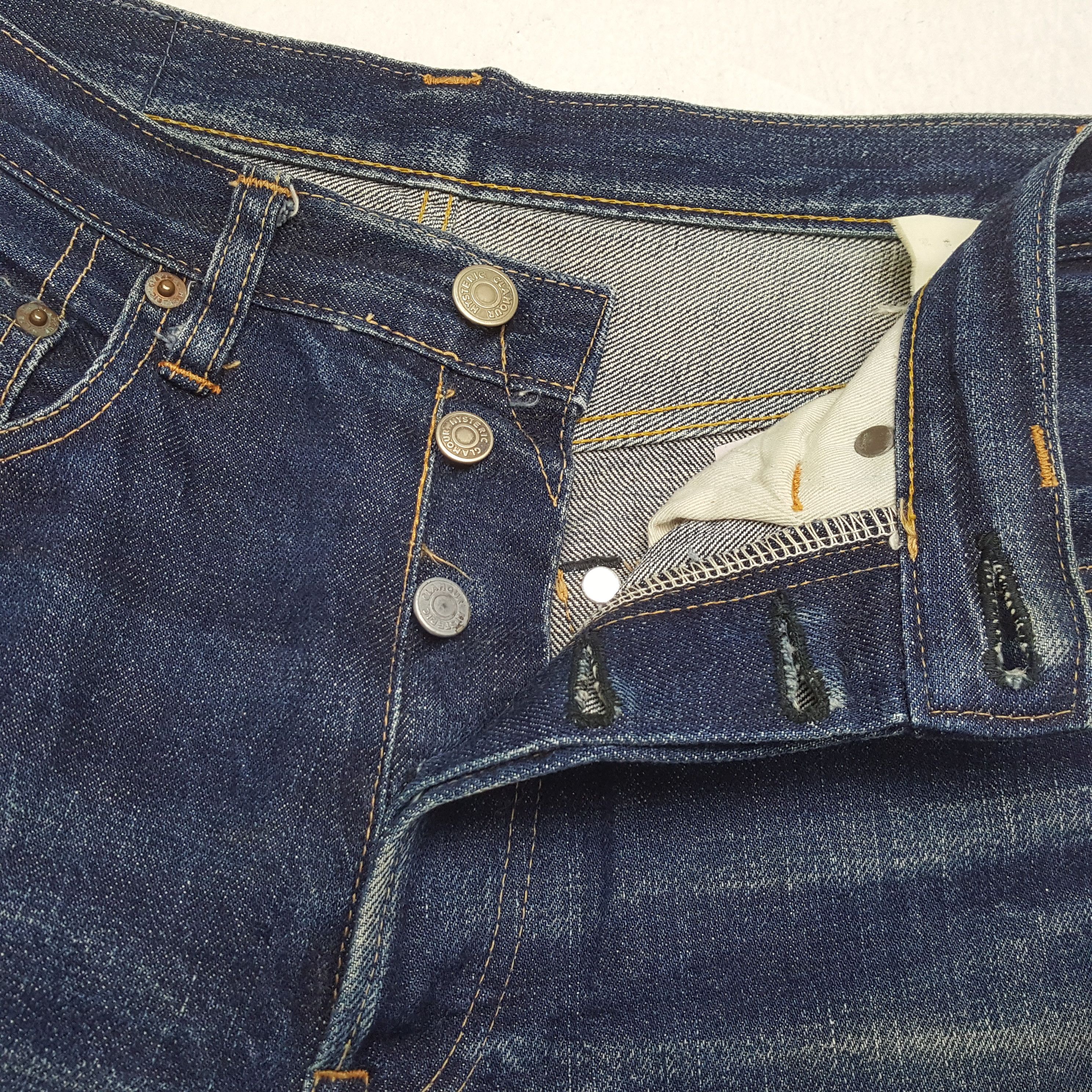 Hysteric Glamour × Japanese Brand × Vintage HYSTERIC GLAMOUR Japanese Brand Custom Art Jeans Size US 27 - 13 Thumbnail