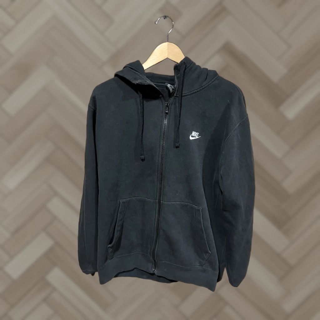 Nike Nike Sportswear Mens Full Zip Hooded Sweatshirt XL Black Size US XL / EU 56 / 4 - 1 Thumbnail