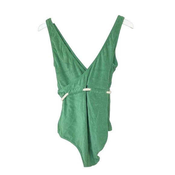 Lisa Marie Fernandez Lisa Marie Fernandez Yasmin Green Terry Cloth One Piece Swim Size S / US 4 / IT 40 - 7 Thumbnail