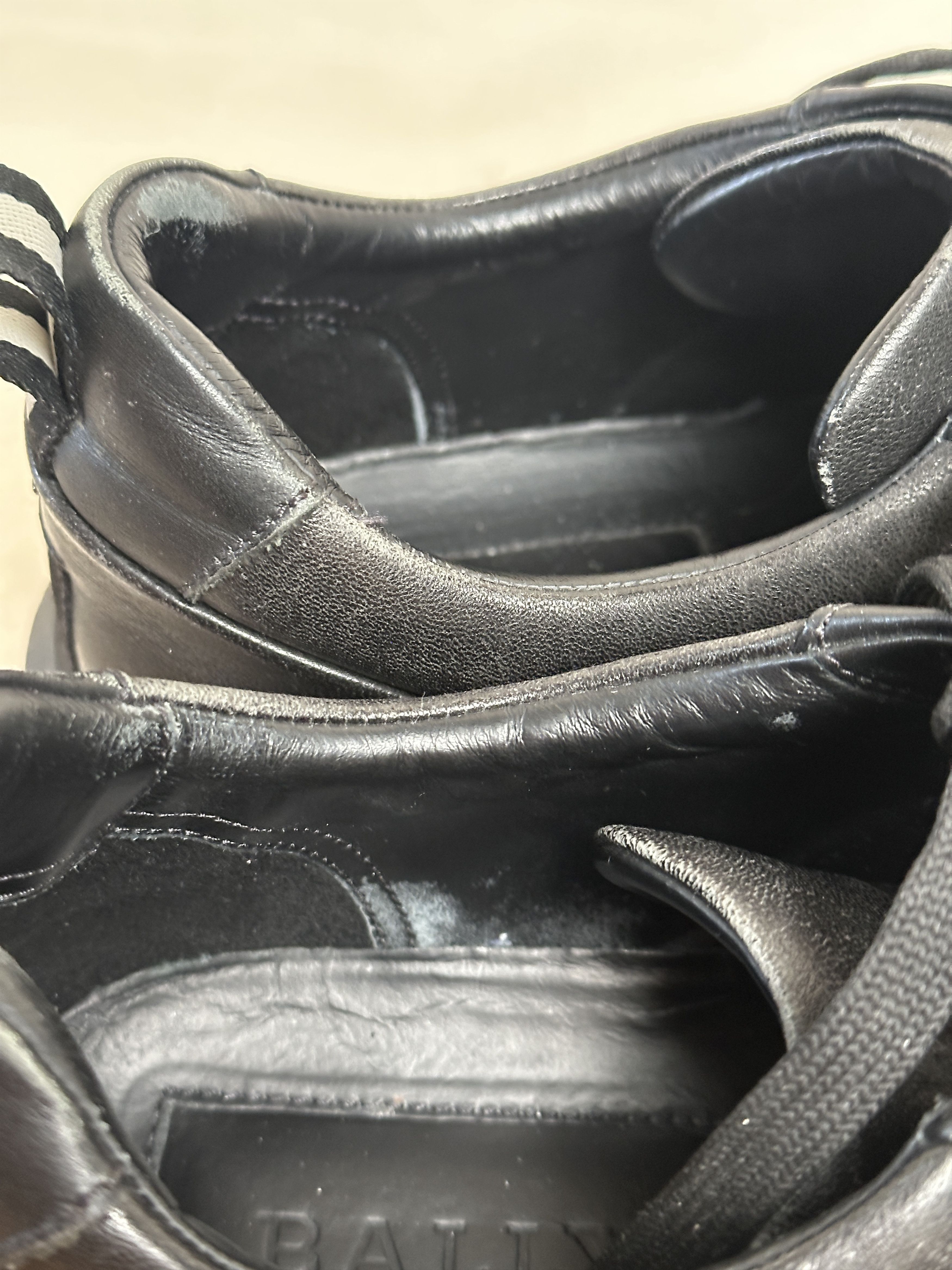 Bally Men's Leather Sneakers Bally Maxim Black US Size 10D Size US 10 / EU 43 - 8 Thumbnail