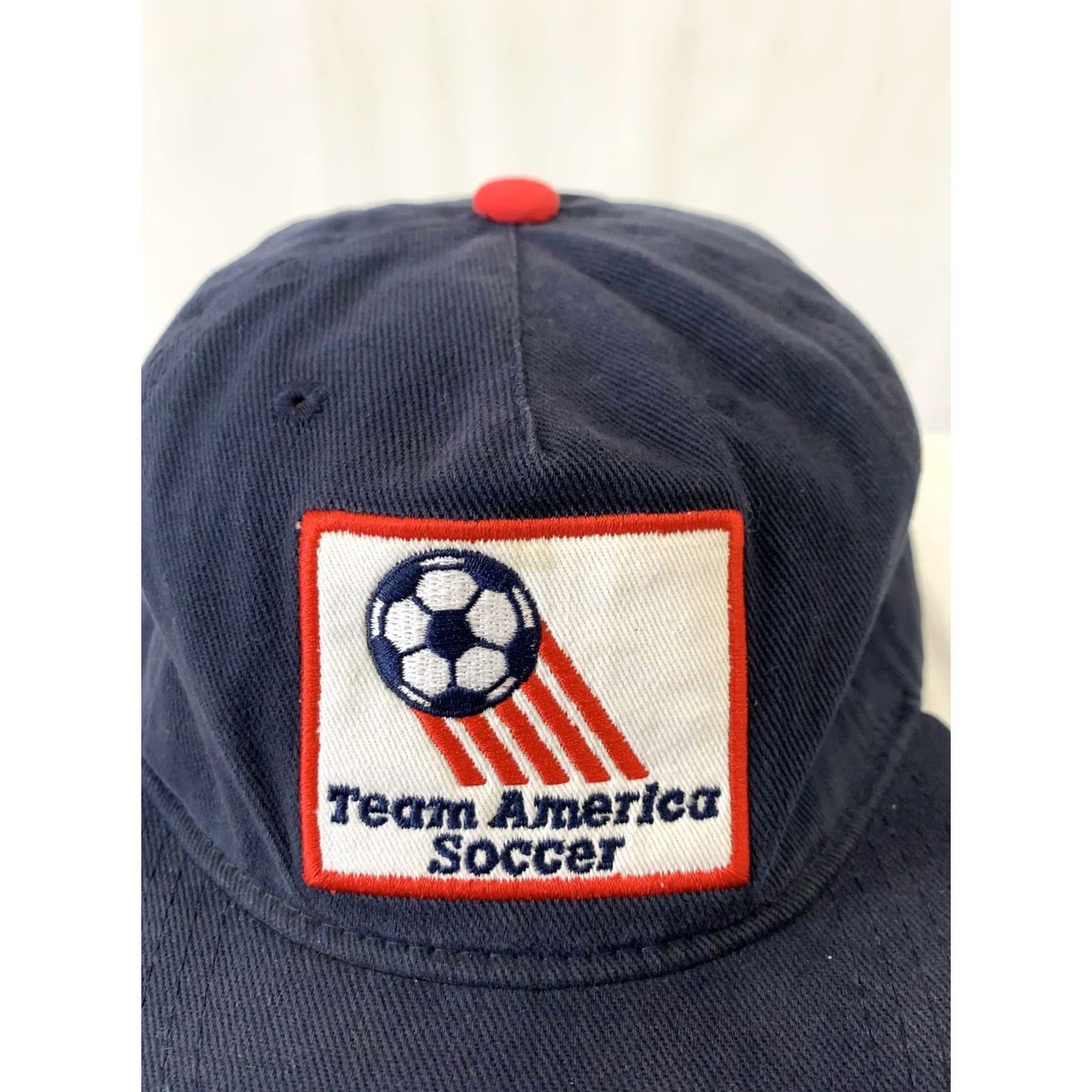 Vintage Vtg Team America Soccer Hat Cap USA 1983 NASL Style Navy Corduroy Snapback #K2 Size ONE SIZE - 7 Thumbnail