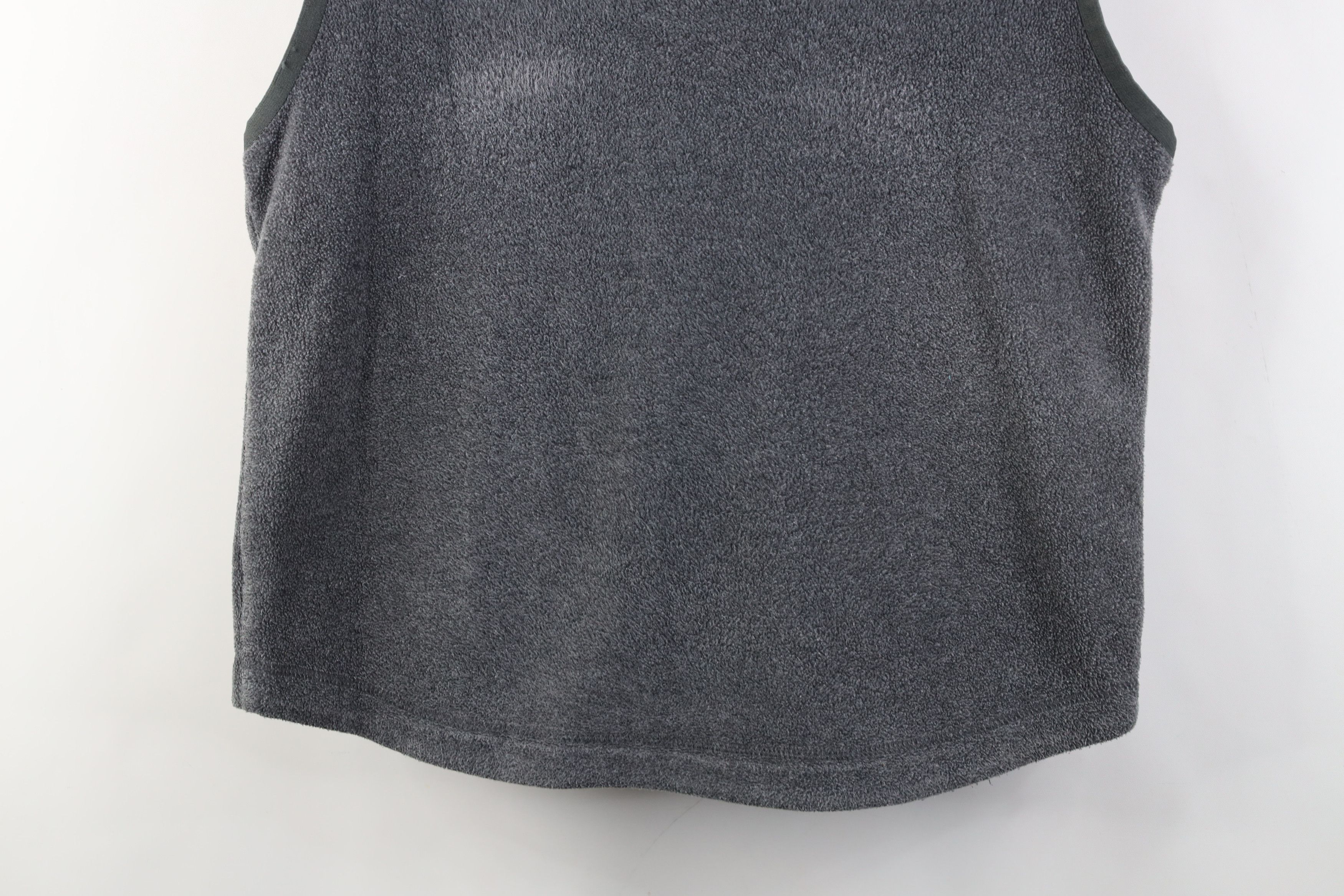 Gap Vintage 90s Gap Blank Full Zip Fleece Vest Jacket Gray Size US M / EU 48-50 / 2 - 15 Thumbnail
