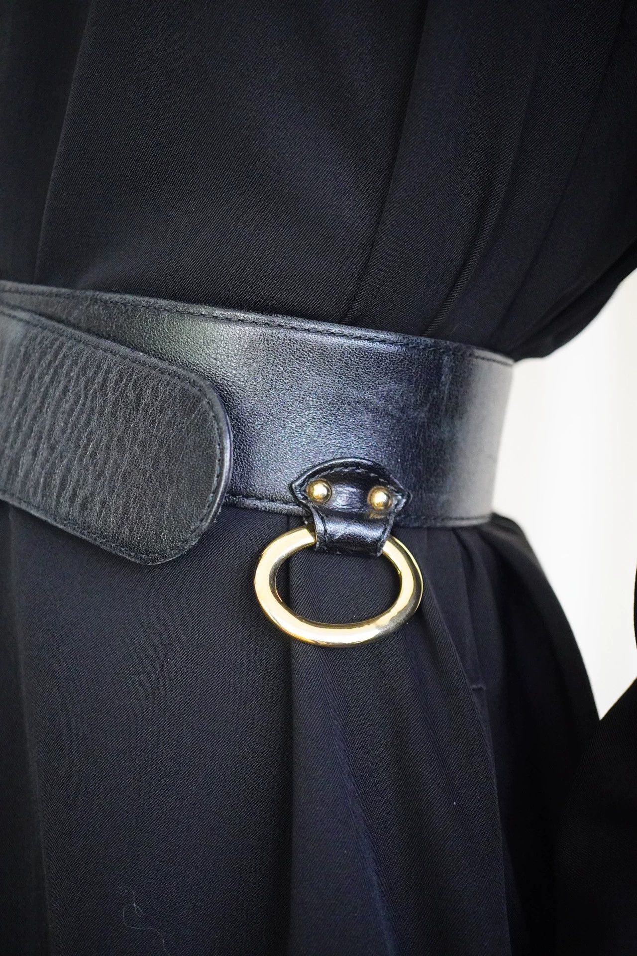 Christian Louboutin Christian Dior 1980s Rare Circle Wide Belt Size ONE SIZE - 5 Thumbnail