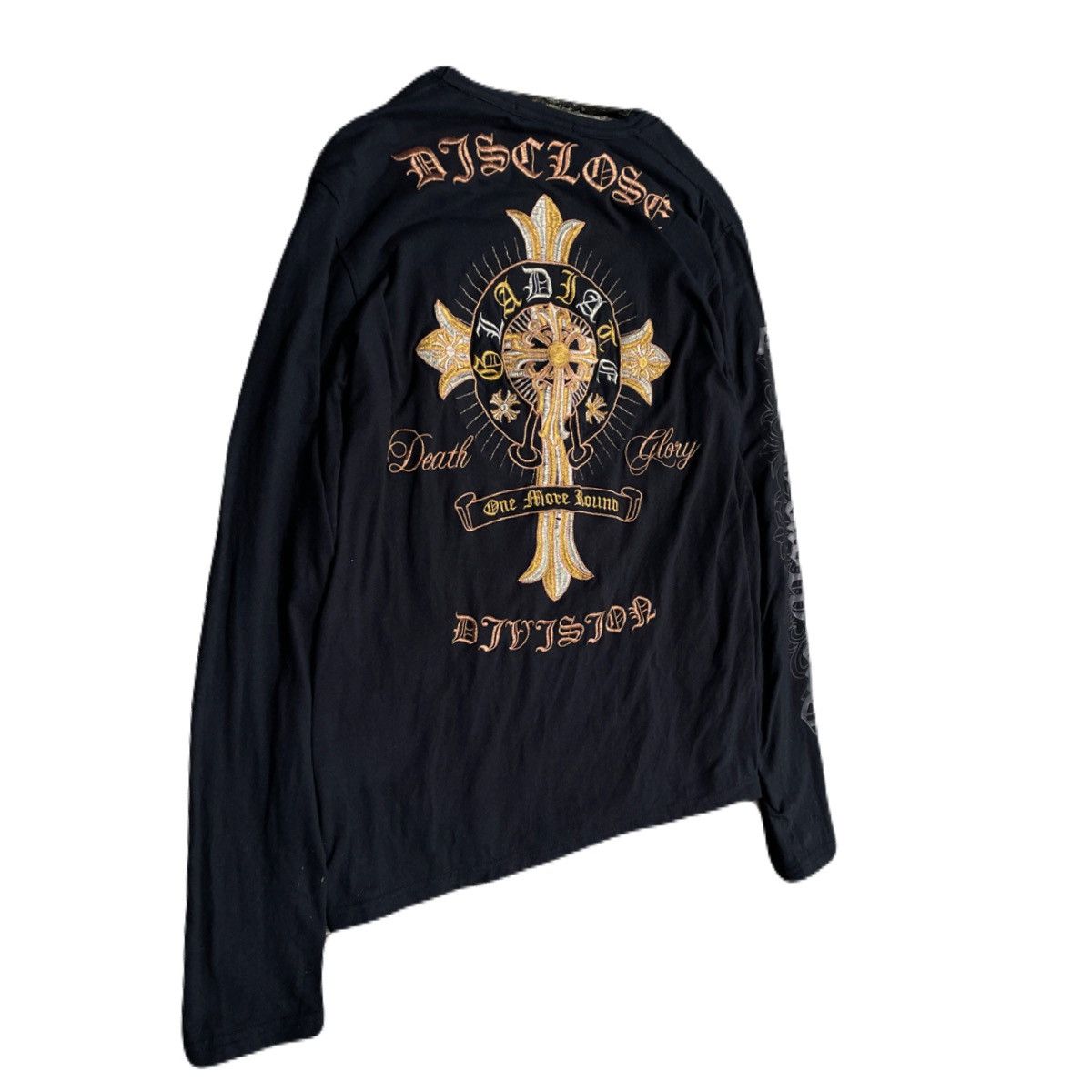 If Six Was Nine 2000s Japanese archive Vkei Gothic Cross Embroided L/S Tee Size US S / EU 44-46 / 1 - 3 Thumbnail