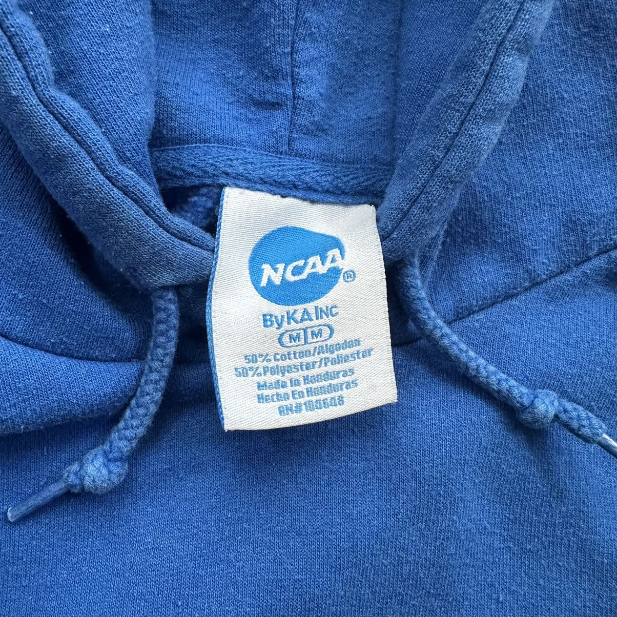 NCAA Vintage 2000s NCAA Kansas Jayhawks Blue Spell Out Hoodie Size US M / EU 48-50 / 2 - 7 Thumbnail